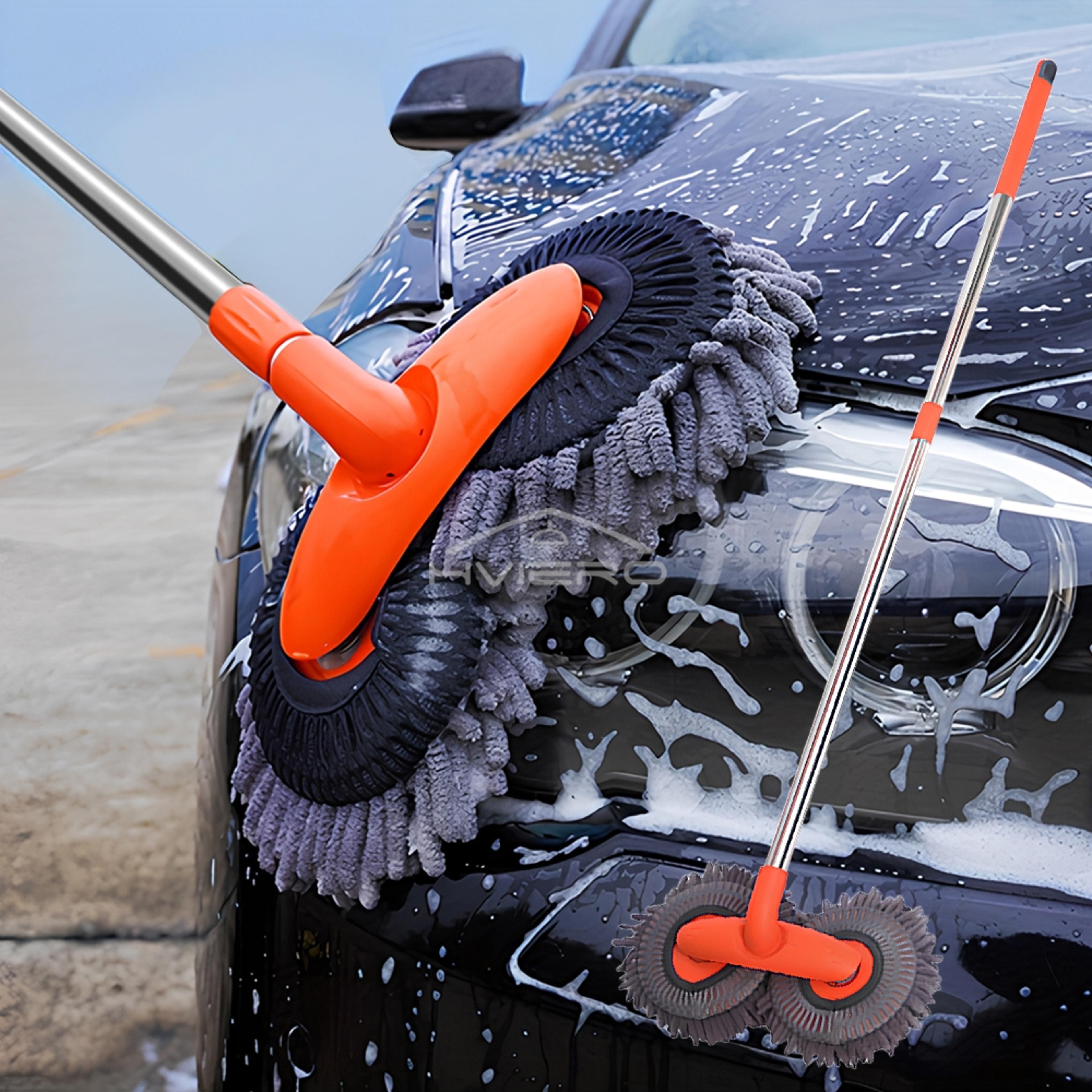 universal car cleaning kit with microfiber cleaning brush mop & sponge for car and home care