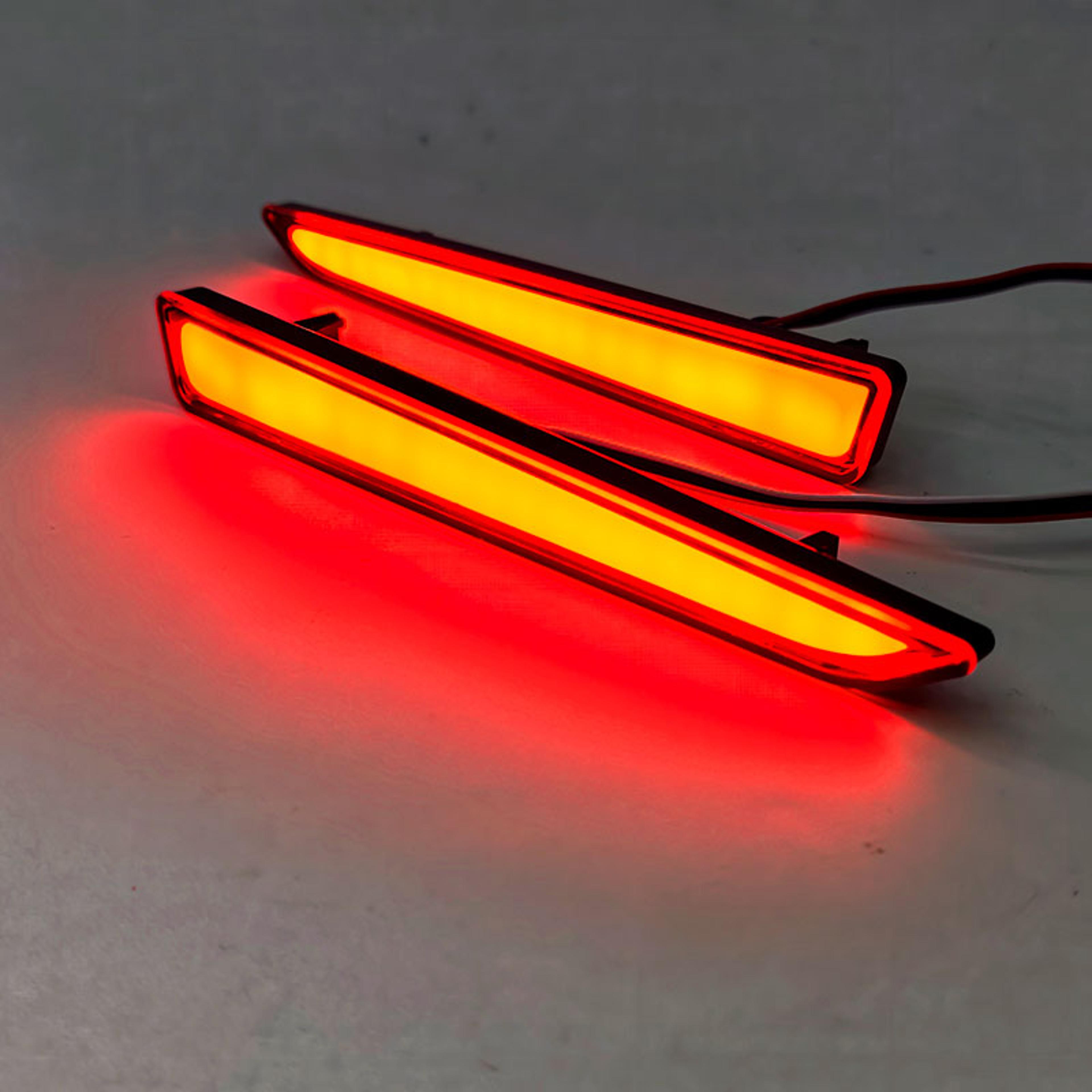 toyota raise rear bumper lights led brake & drl rear reflector lamp set for toyota raise & daihatsu tanto
