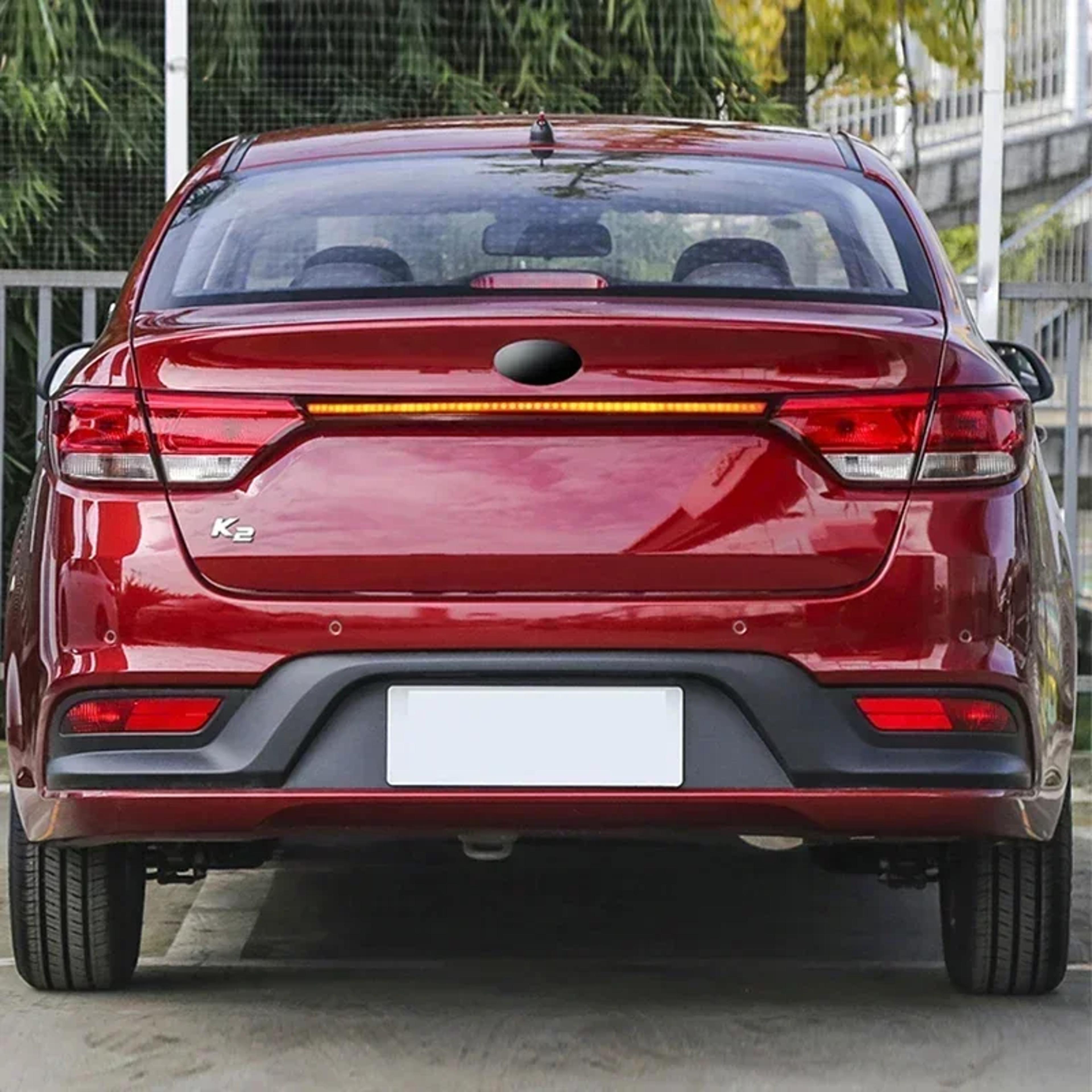 kia rio led rear bumper lights with brake turn signal & reverse light