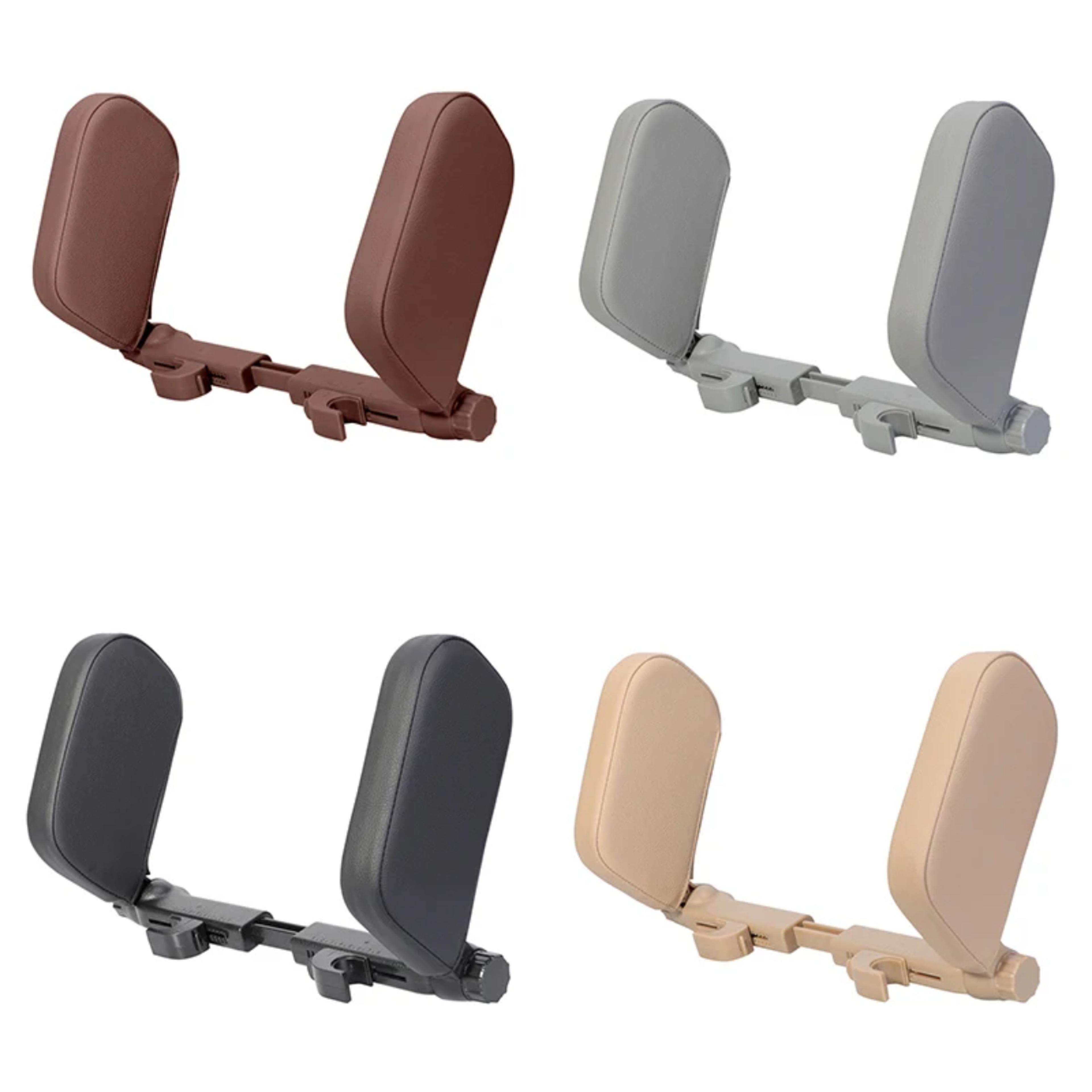 car neck pillow memory foam headrest cushion with adjustable side head support for adults and kids