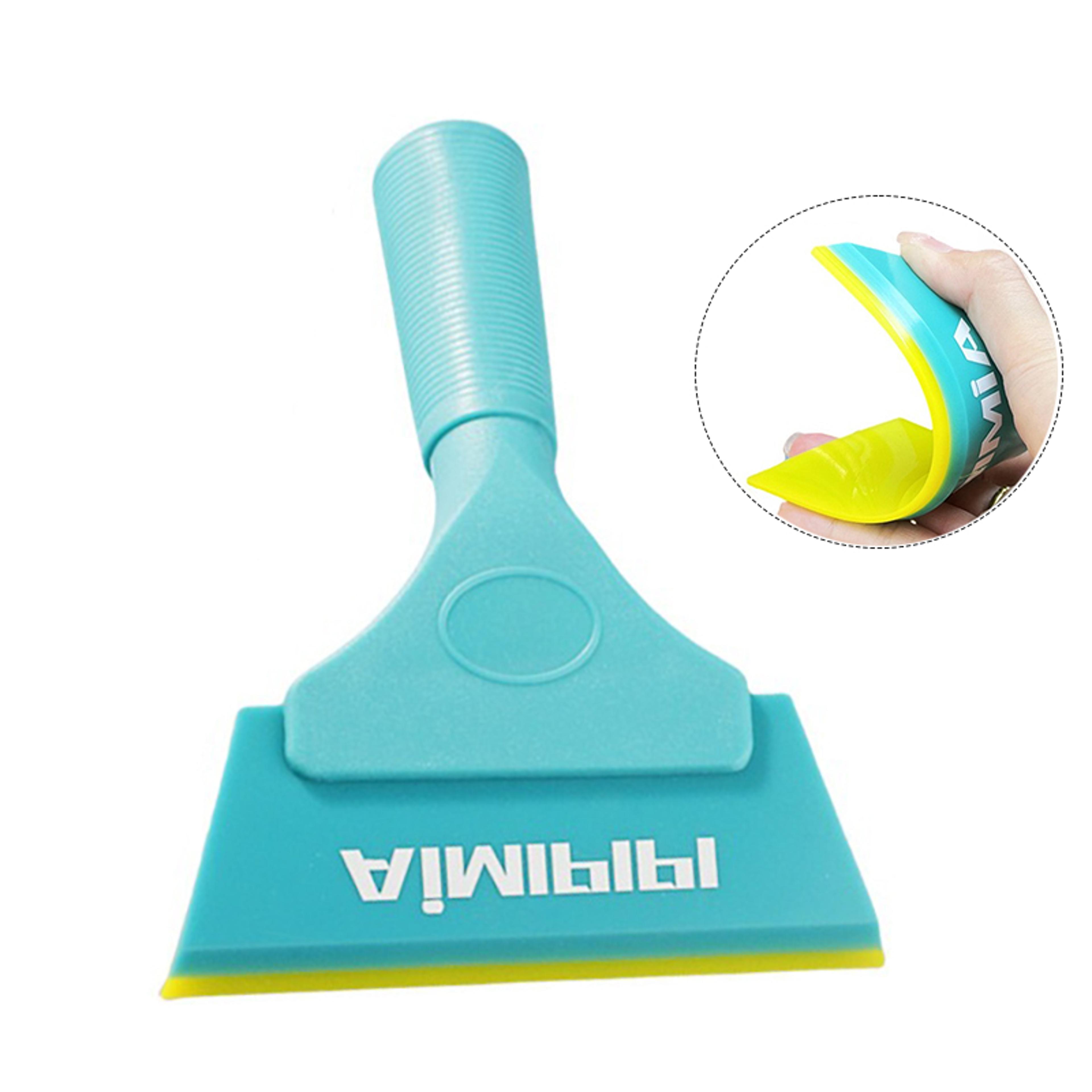 car window squeegee ppf scraper double rubber ice scraper and window tint tool