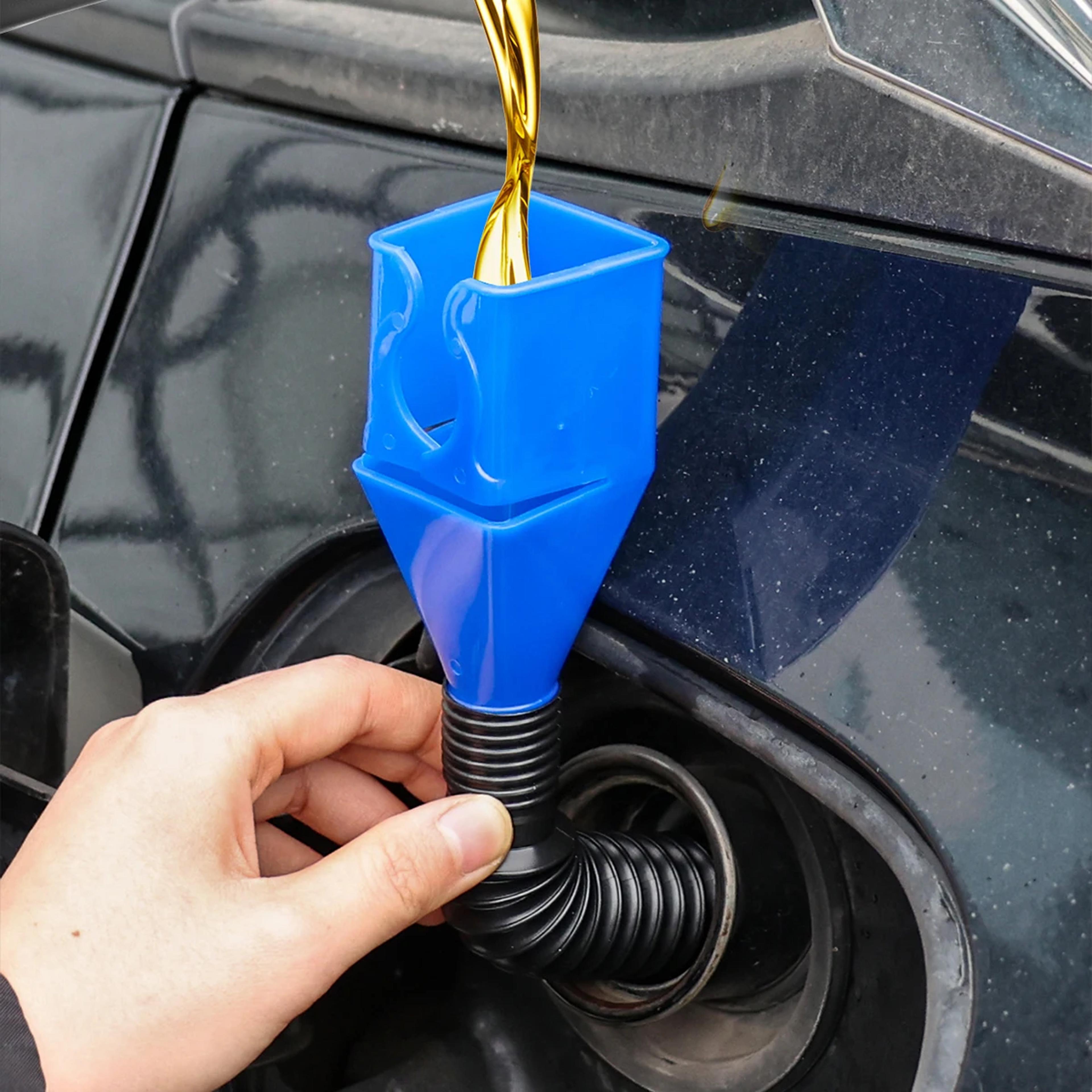 flexible telescopic oil funnel with filter anti spill car and motorcycle refueling funnel