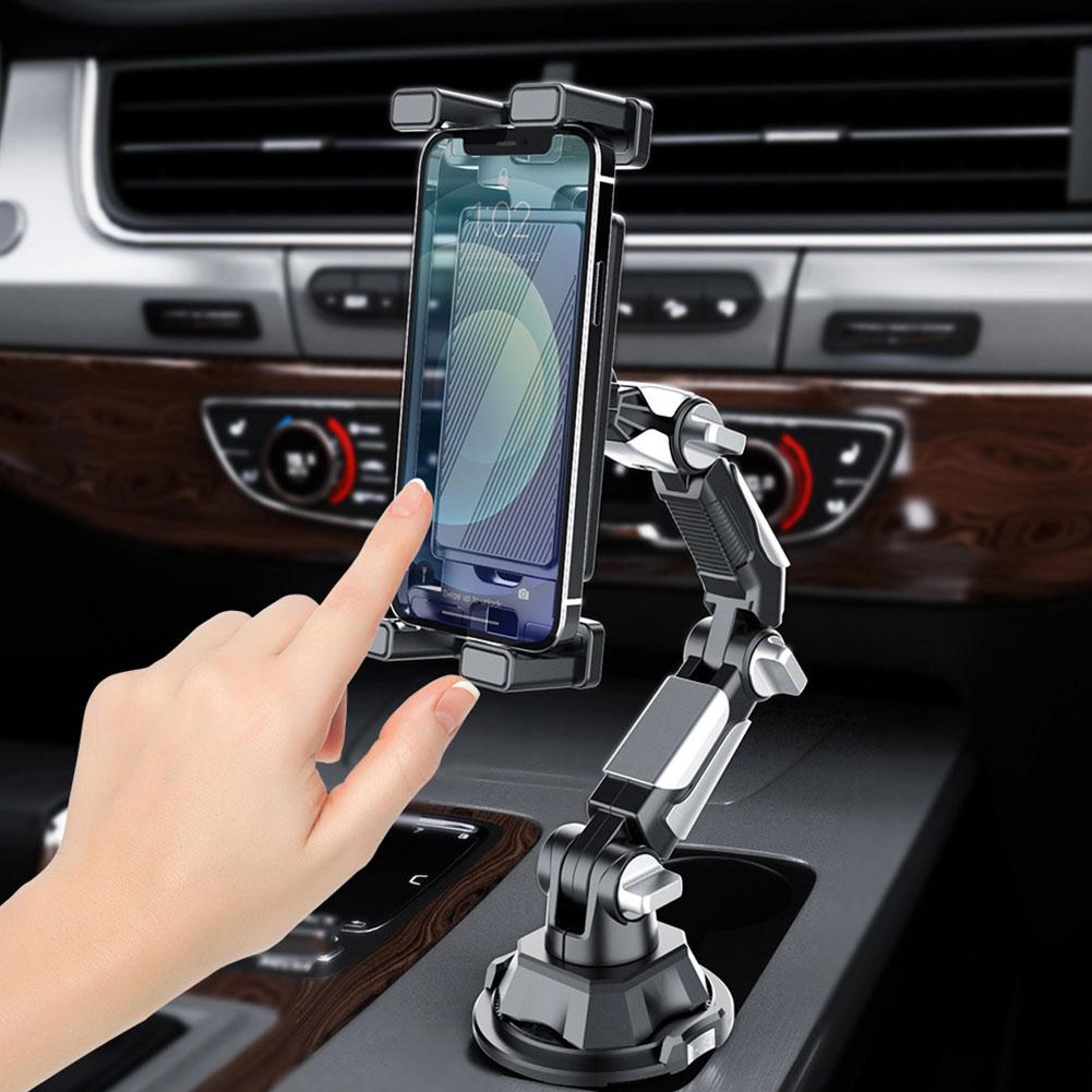car cup phone holder rotating adjustable cup holder phone mount for smartphones and tablets