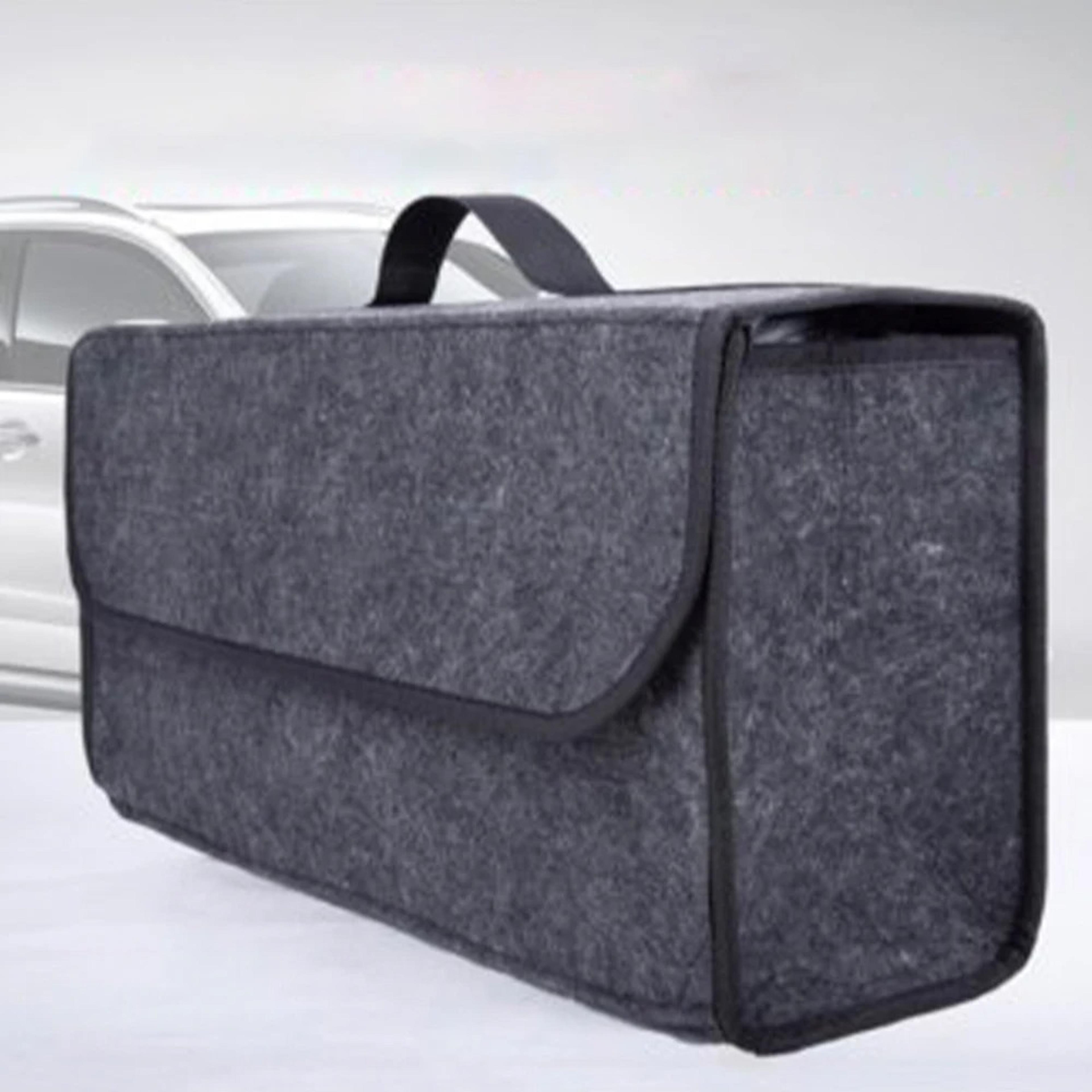 large car trunk organizer foldable car boot storage organizer with anti slip compartments