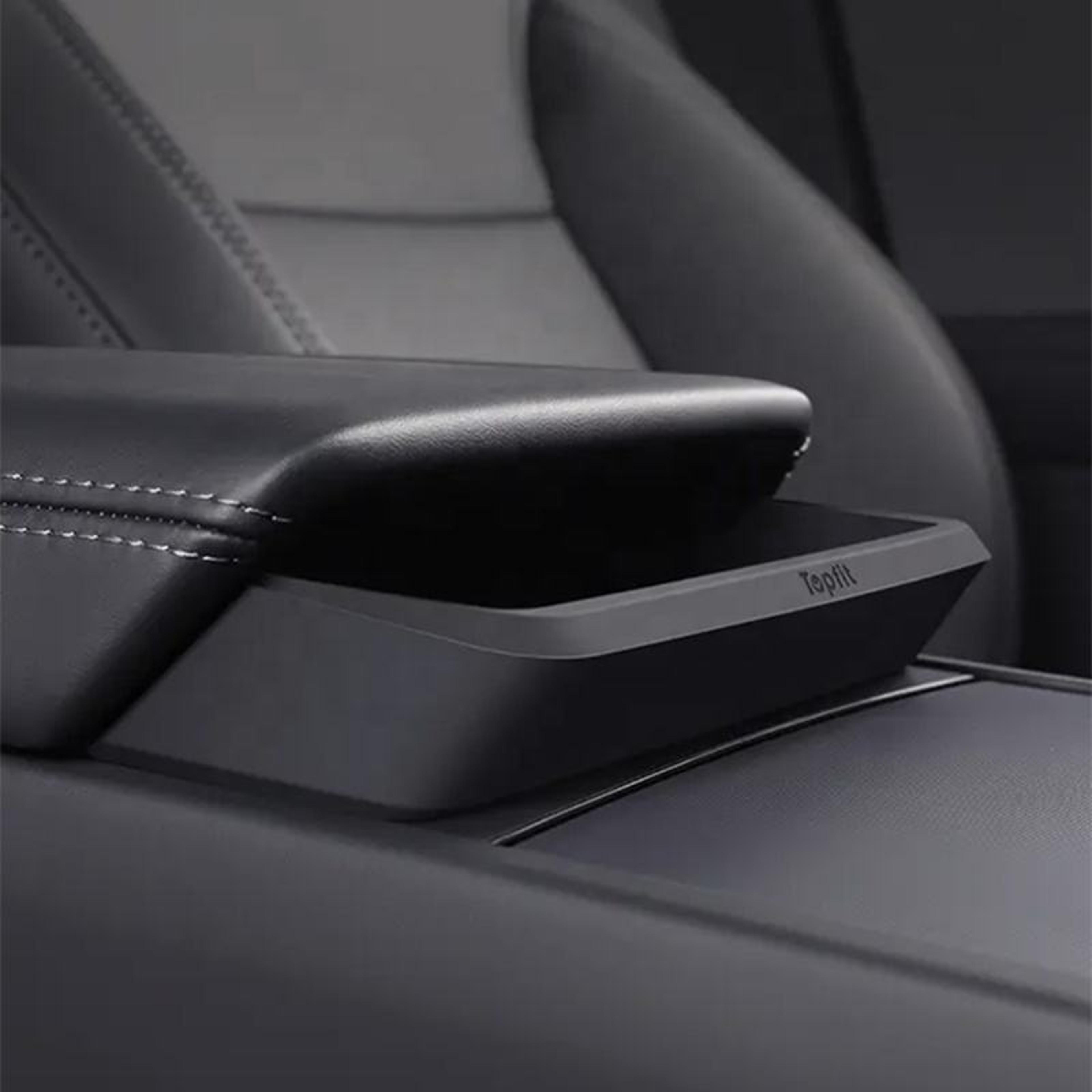 tesla model y center console organizer armrest storage tray with eyeglasses holder for model highland
