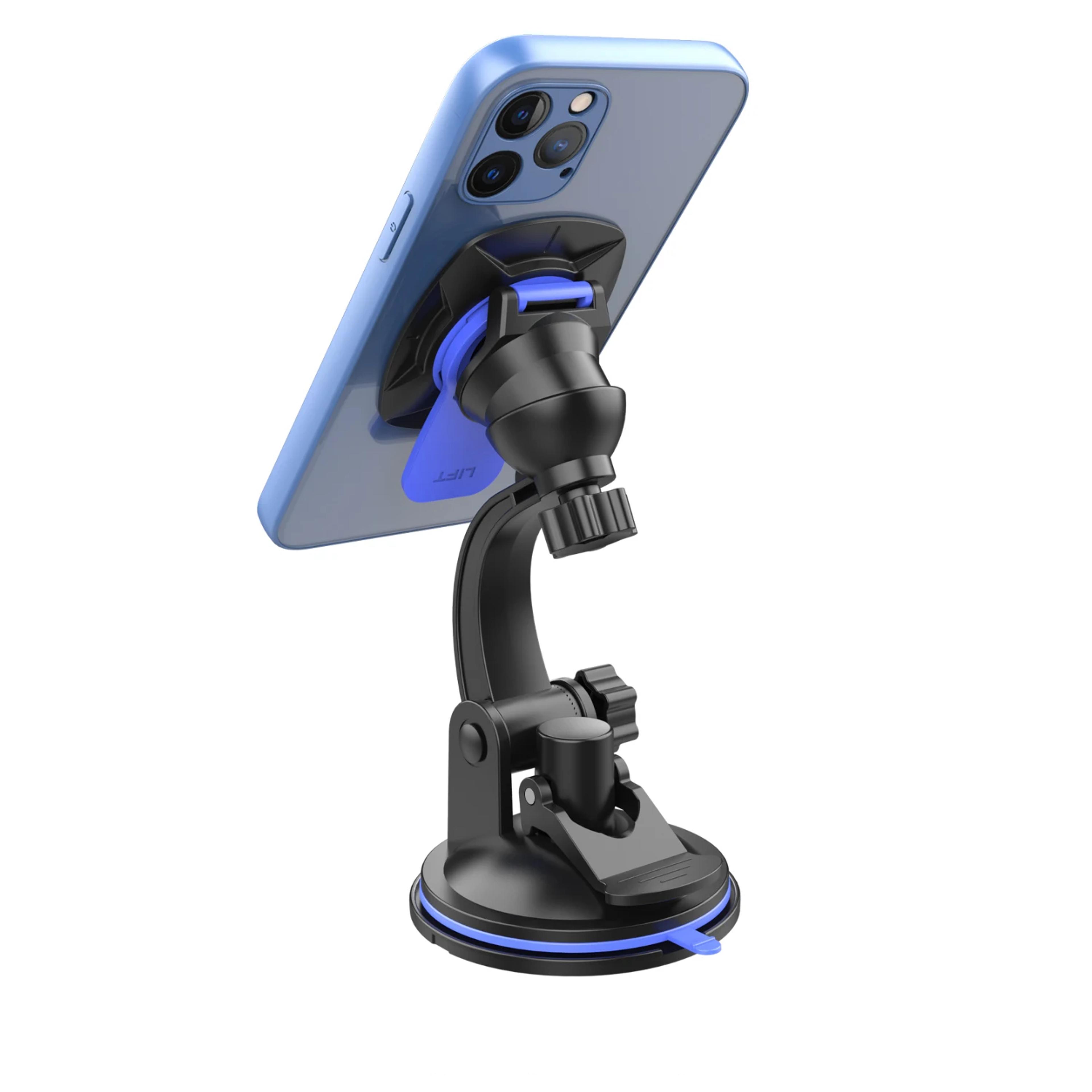 car phone holder with degree rotation snap on dashboard mount and hidden parking number plate