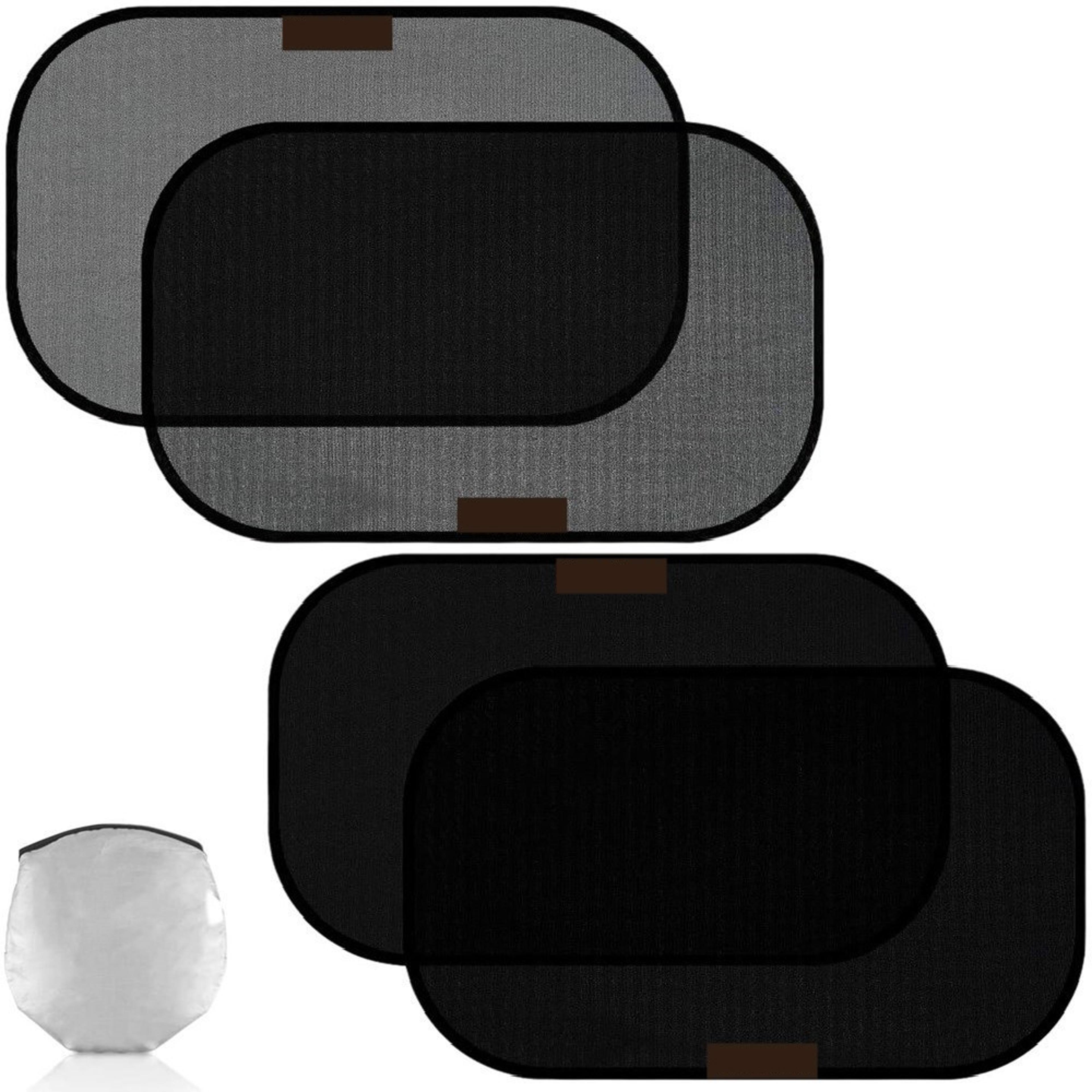 folding car side window sun shade mesh uv protection curtains