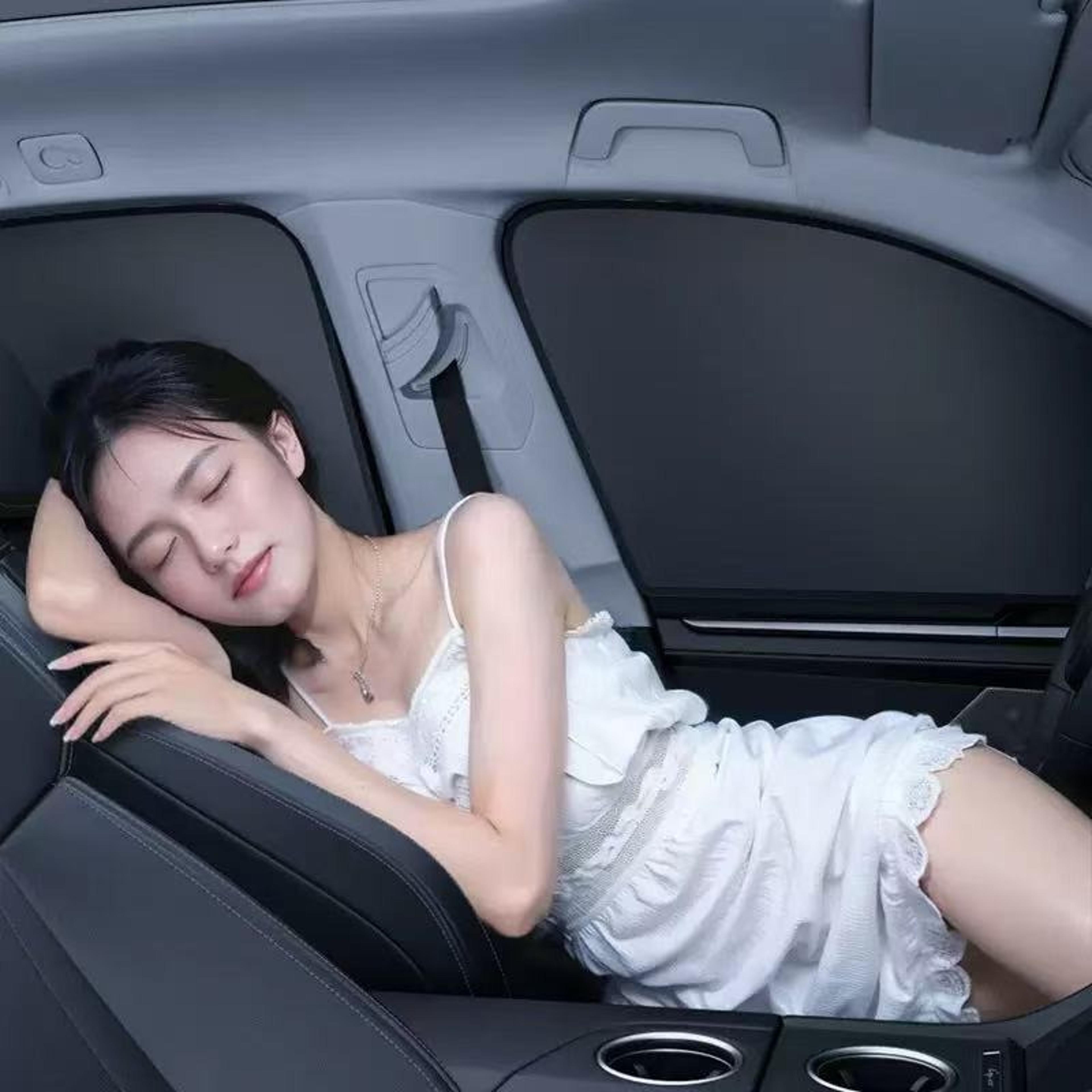 magnetic car window sunshade uv protection mesh curtain