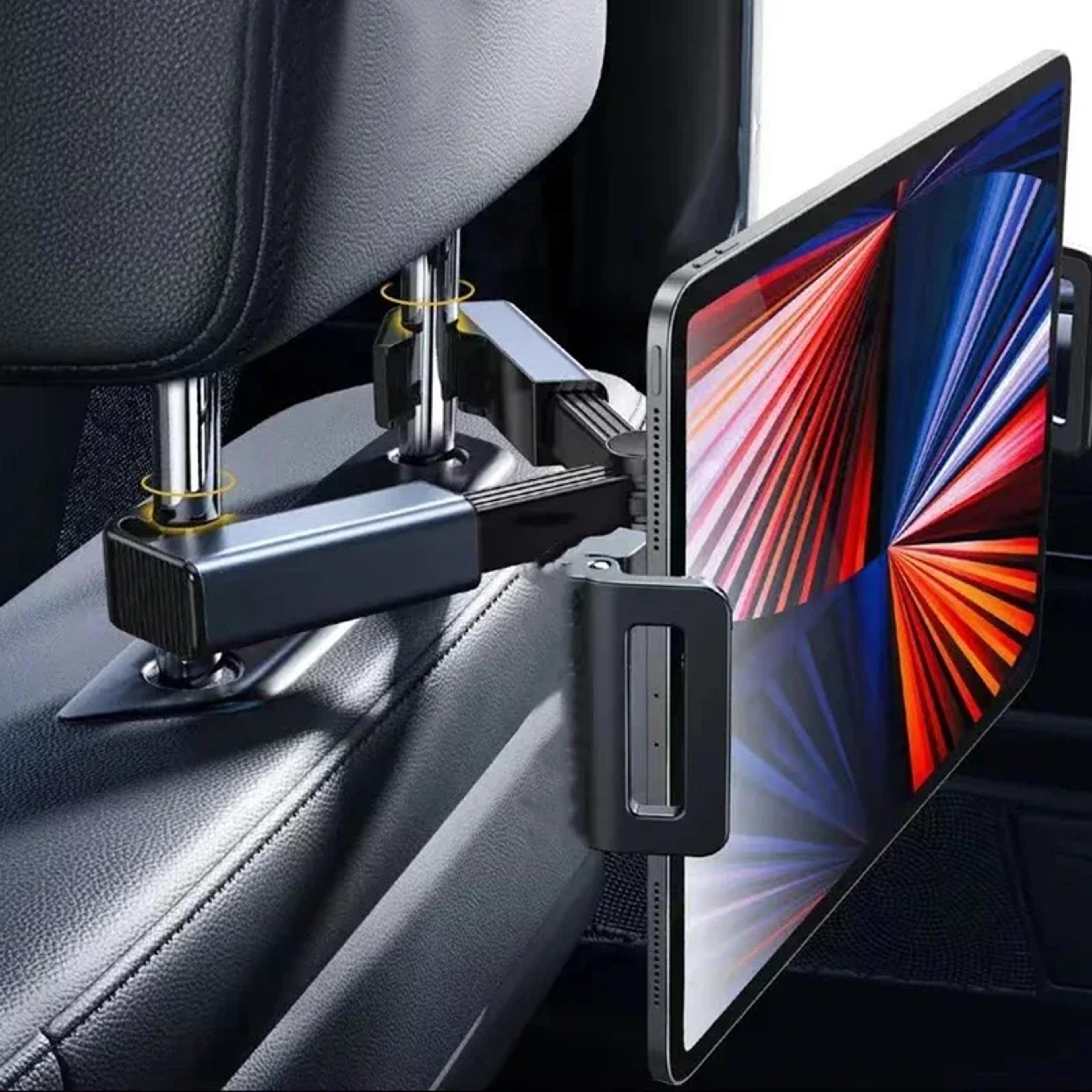 telescopic car headrest tablet mount for backseat phone and tablet holder