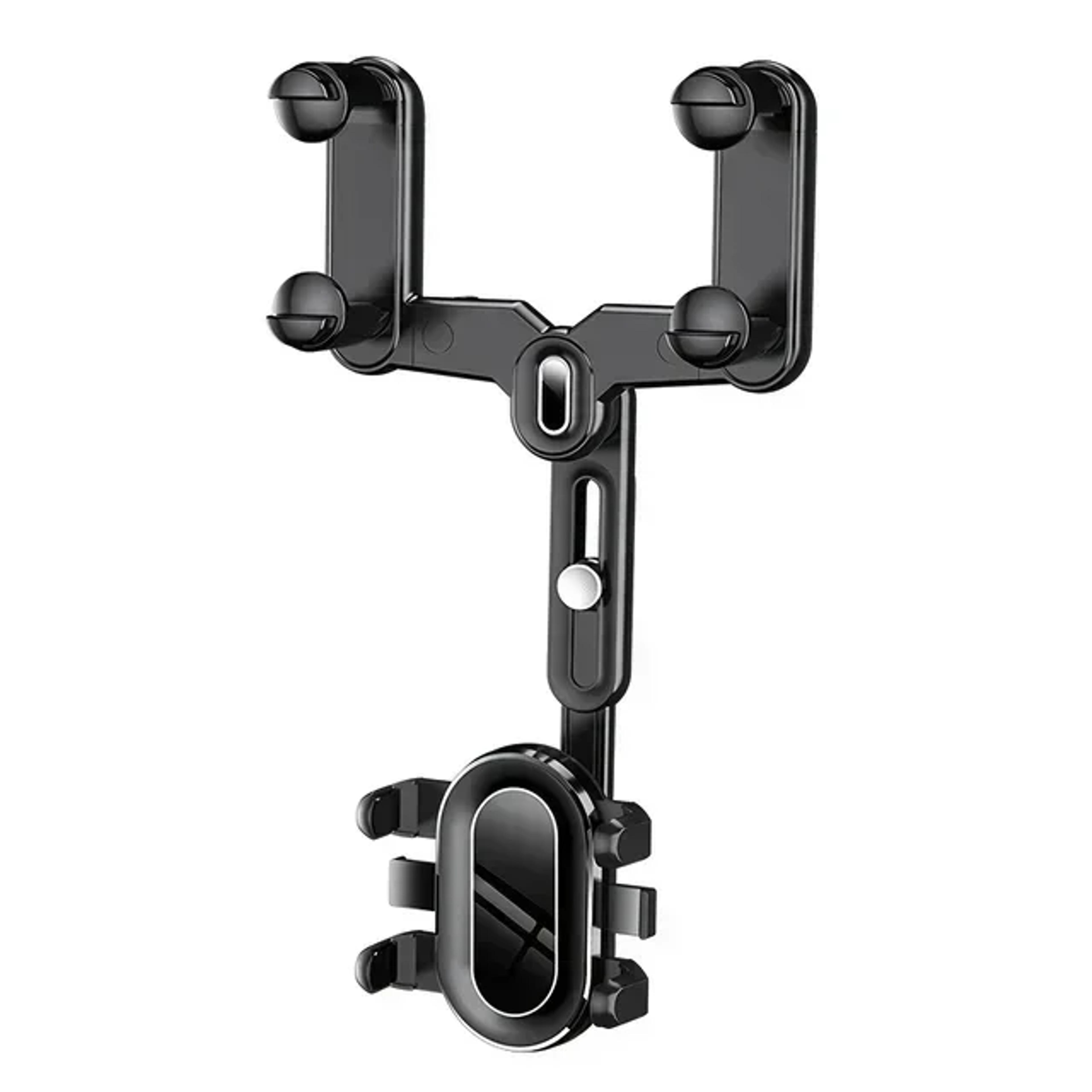 rearview mirror phone holder rotatable retractable mount