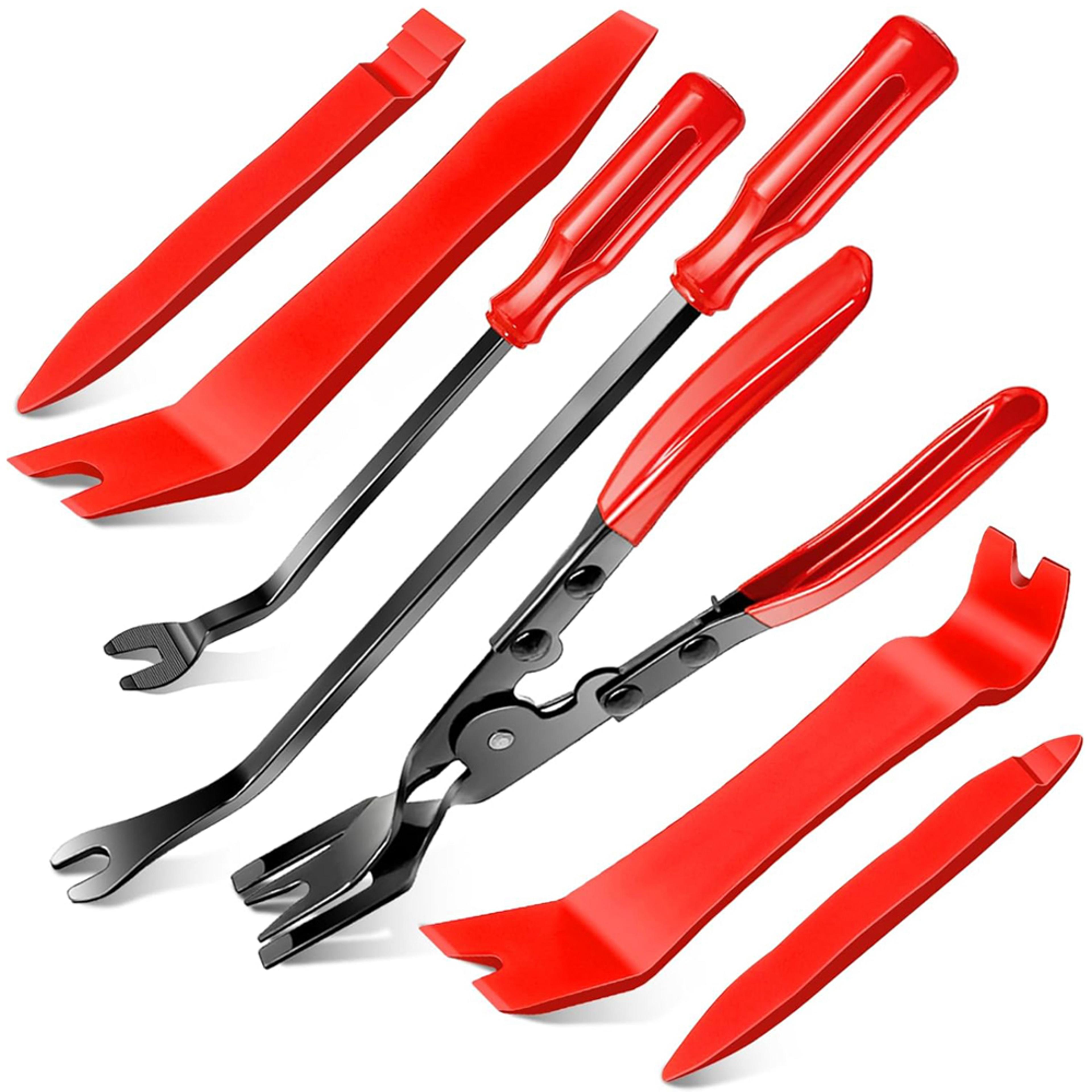 car trim removal tool & auto trim removal kit with fastener clip pliers for interior panel removal