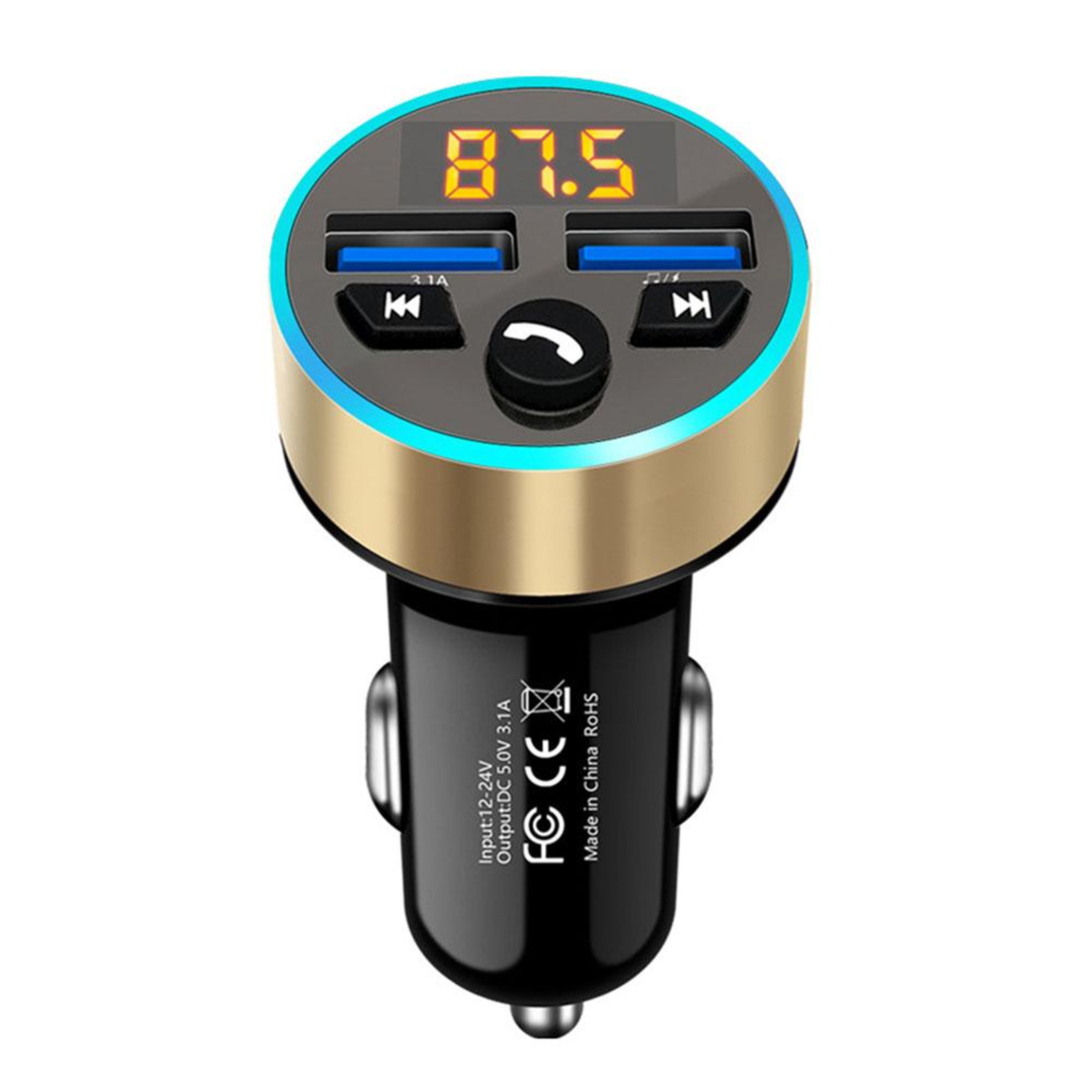 bluetooth fm transmitter for car usb charger hands free audio adapter mp player