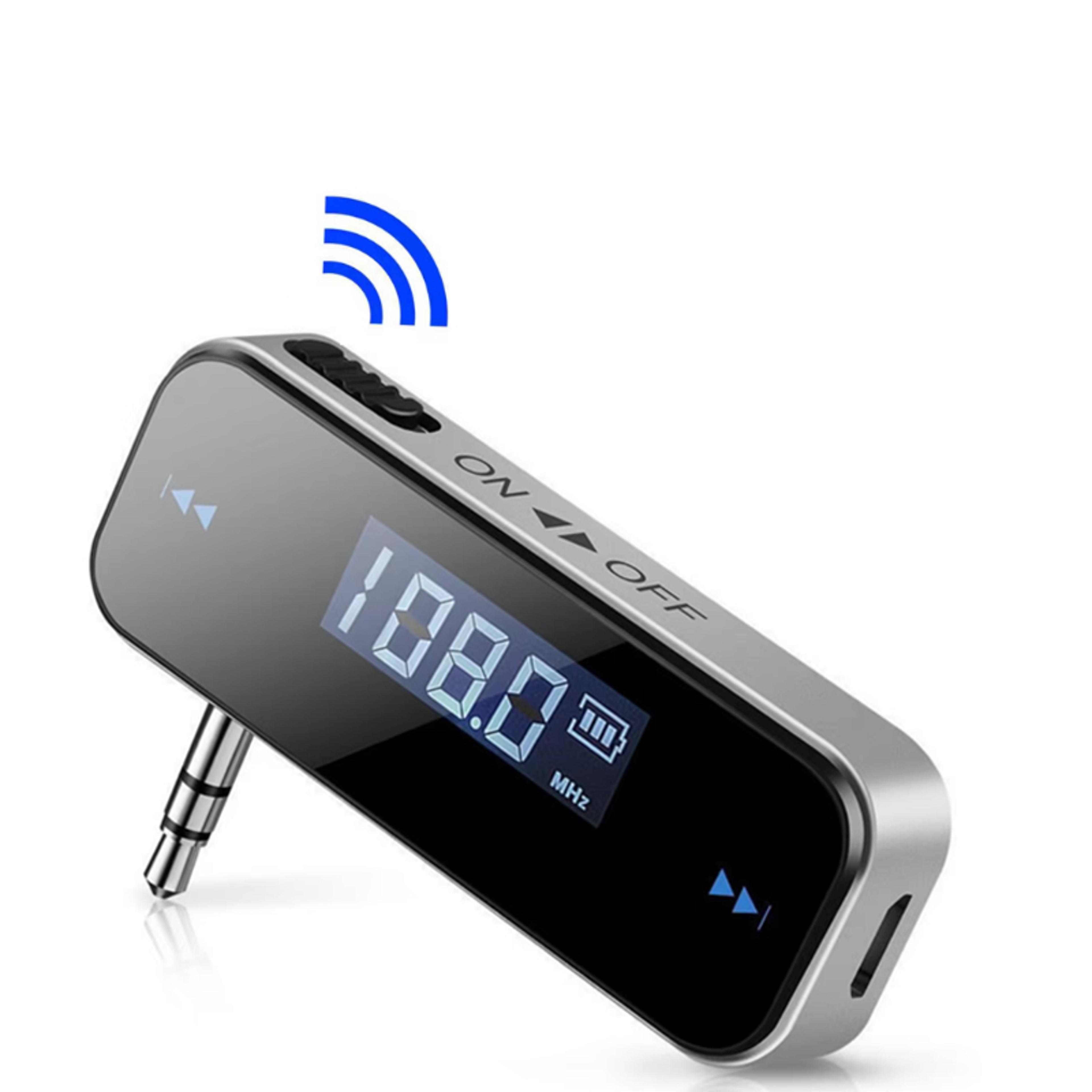 bluetooth fm transmitter with lcd display car fm transmitter wireless audio adapter for iphone android