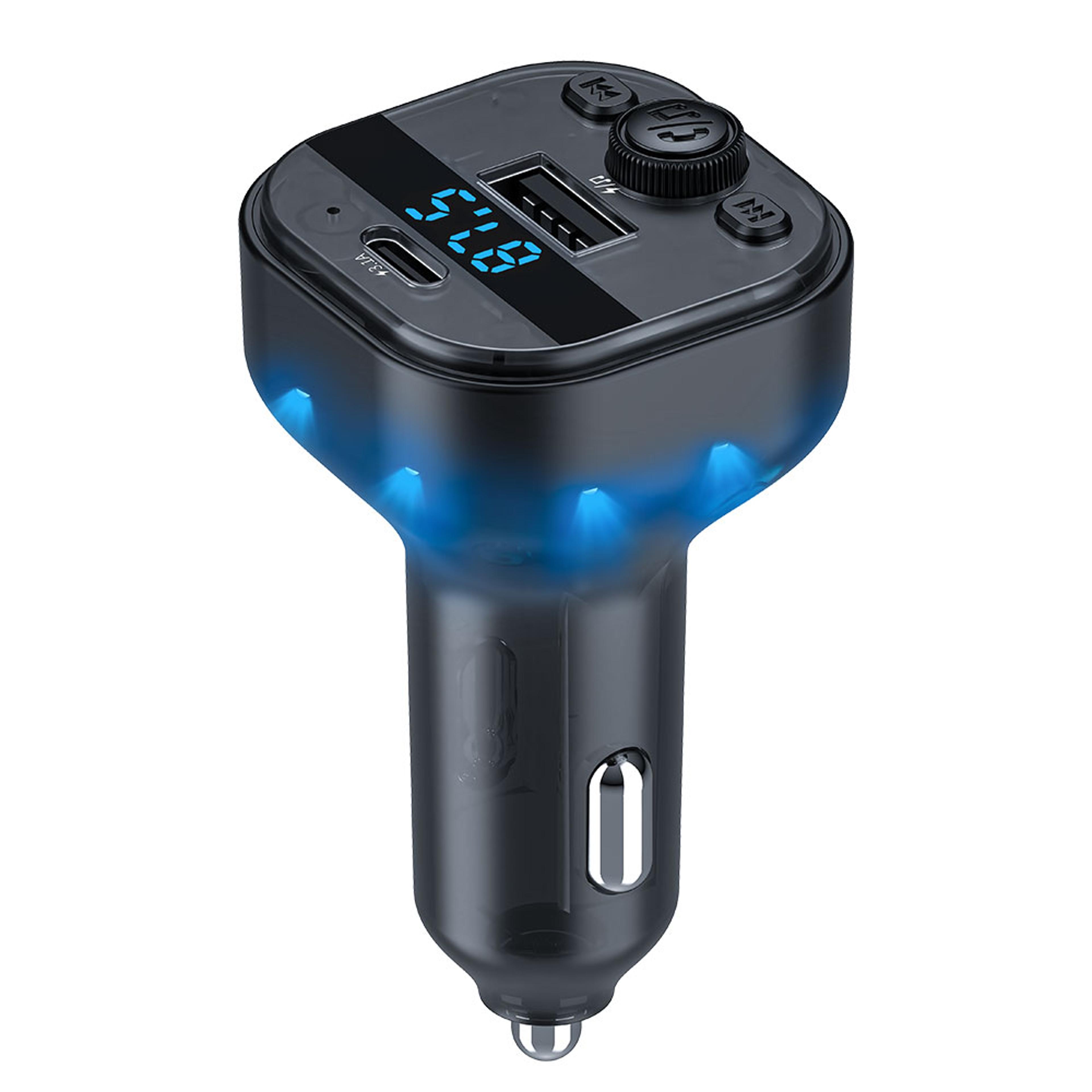 bluetooth fm transmitter car bluetooth adapter with usb car charger and handsfree calling