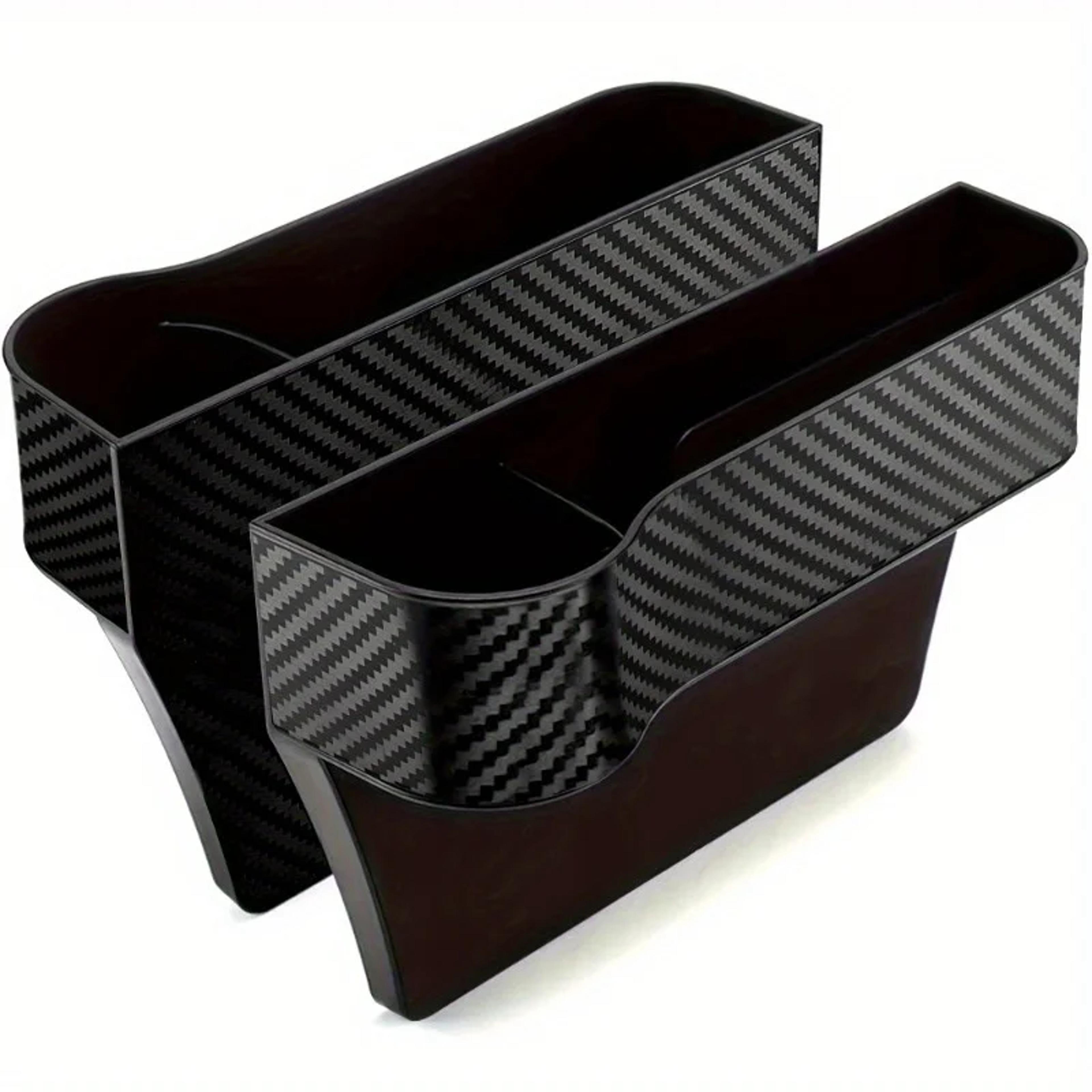 car seat gap filler organizer storage box for front seat console with phone & essentials holder
