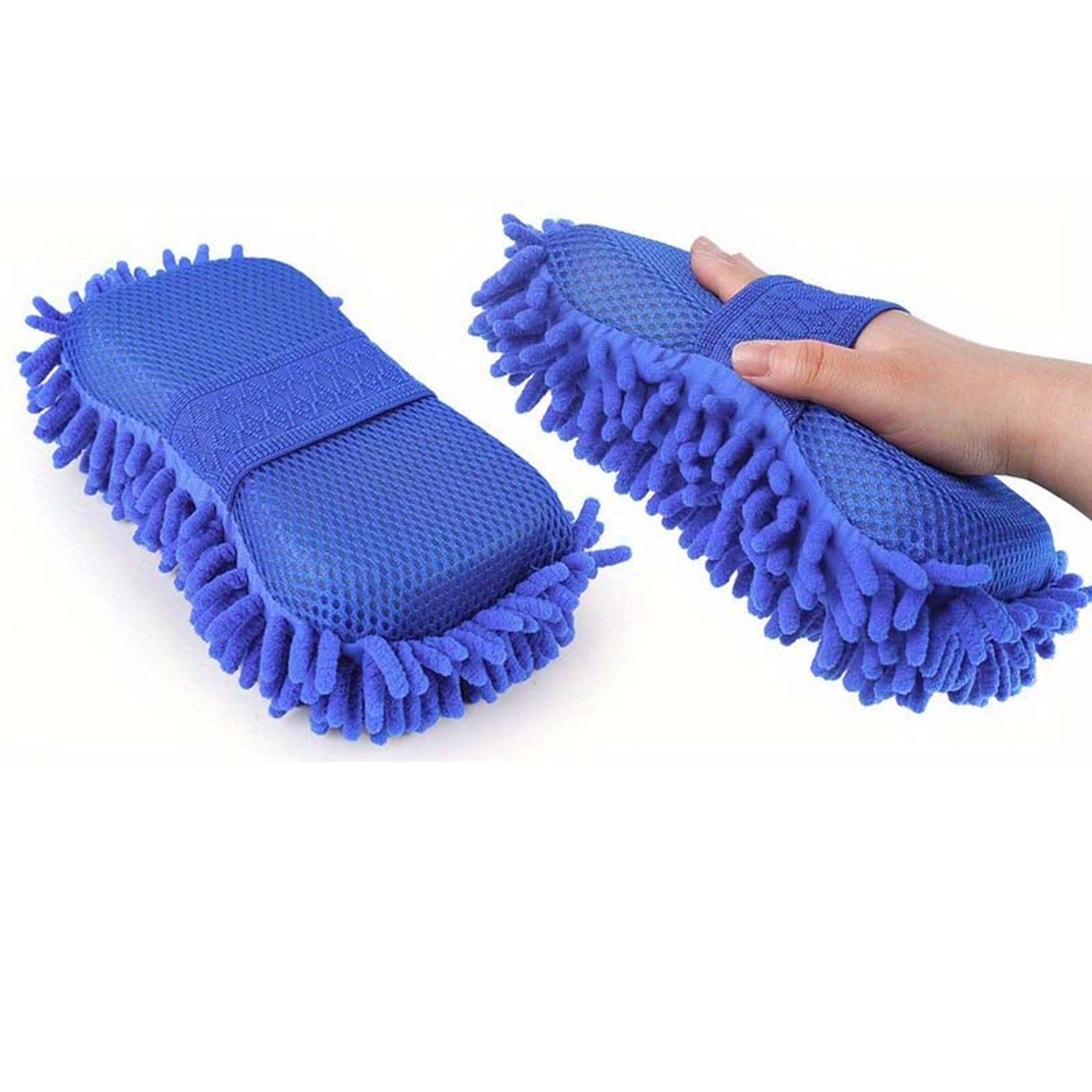microfiber cleaning sponge for car wash motorcycle and home multipurpose use