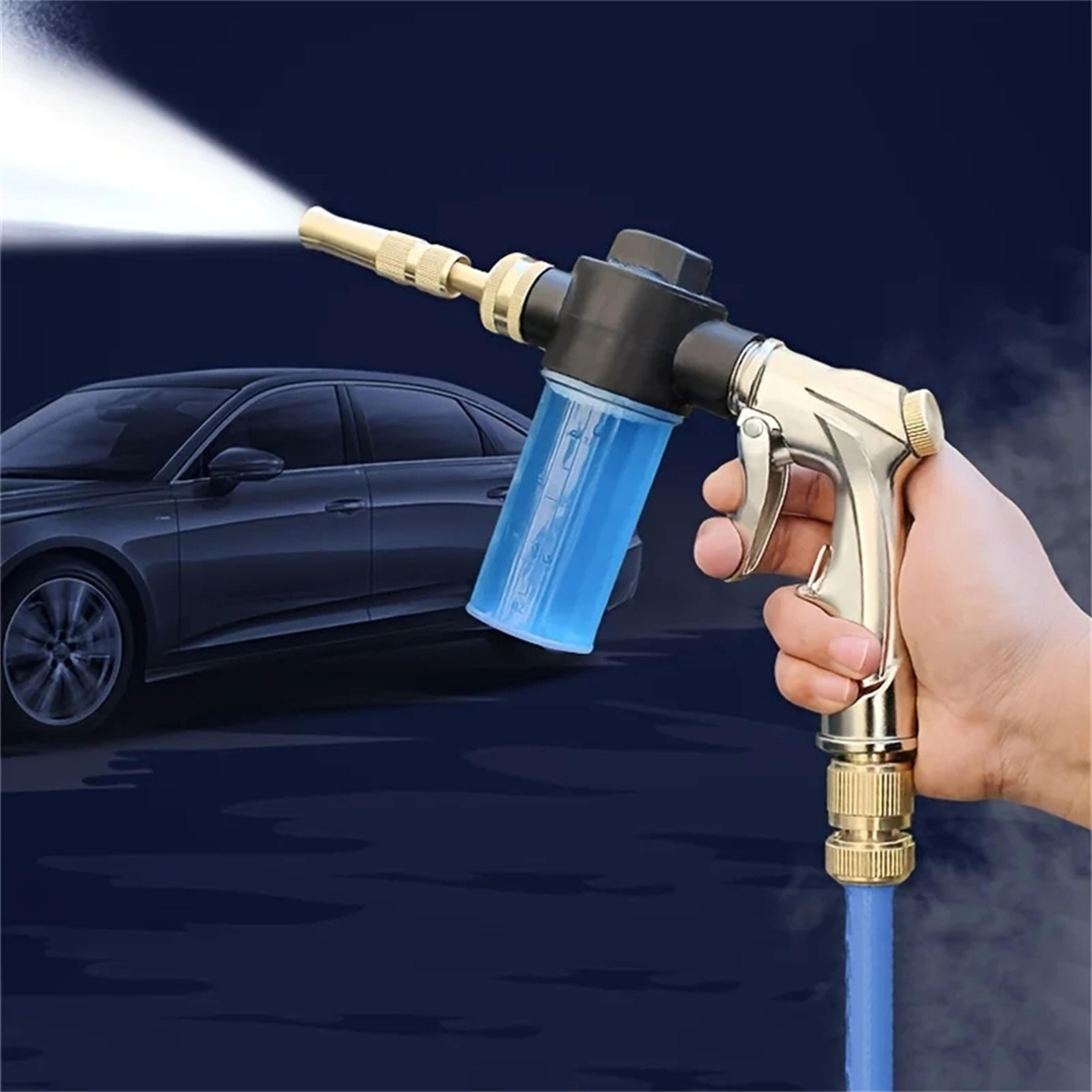 high pressure water gun car wash kit with rotating nozzle sprayer for garden hose cleaning