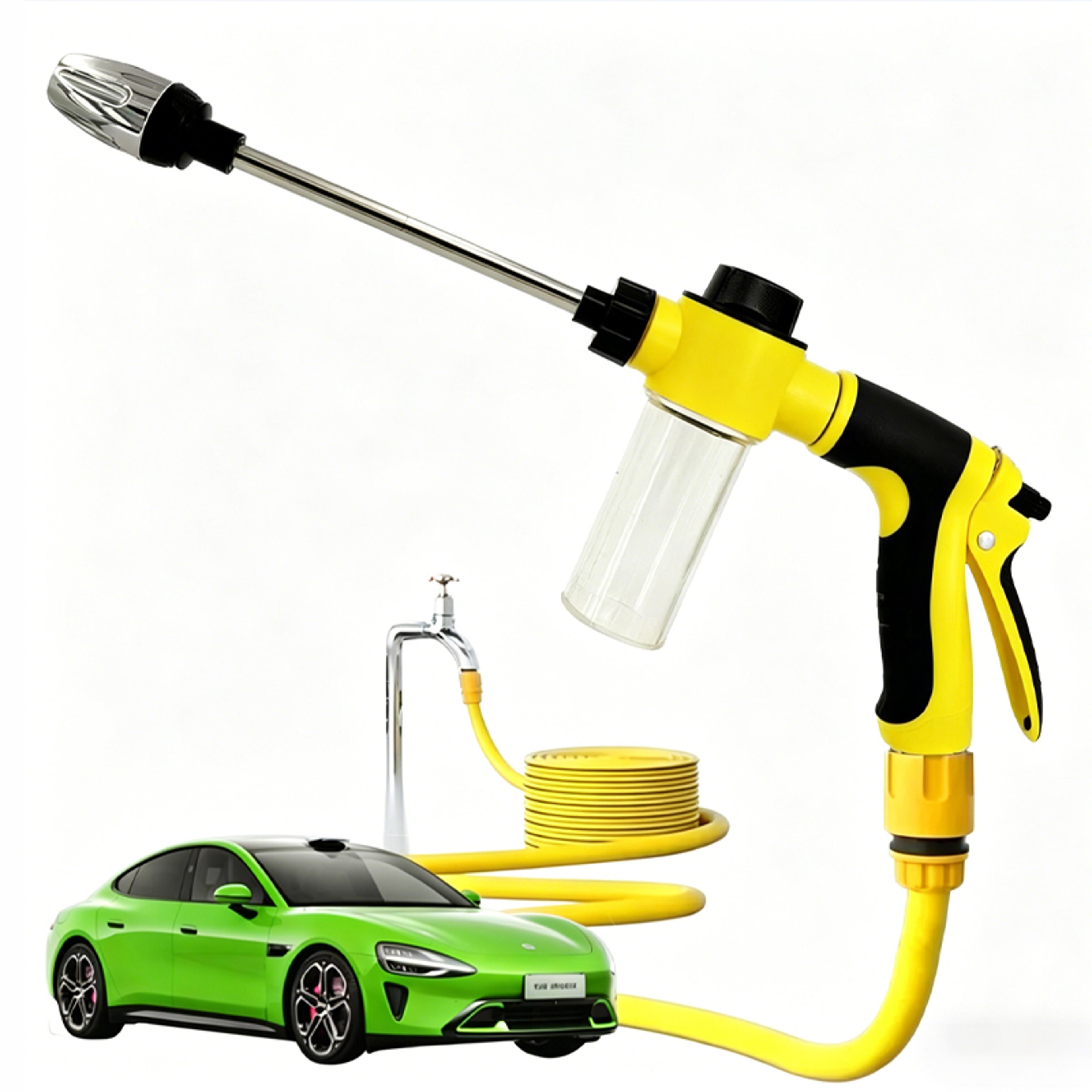 rotating nozzle high pressure water gun car wash kit garden hose sprayerss