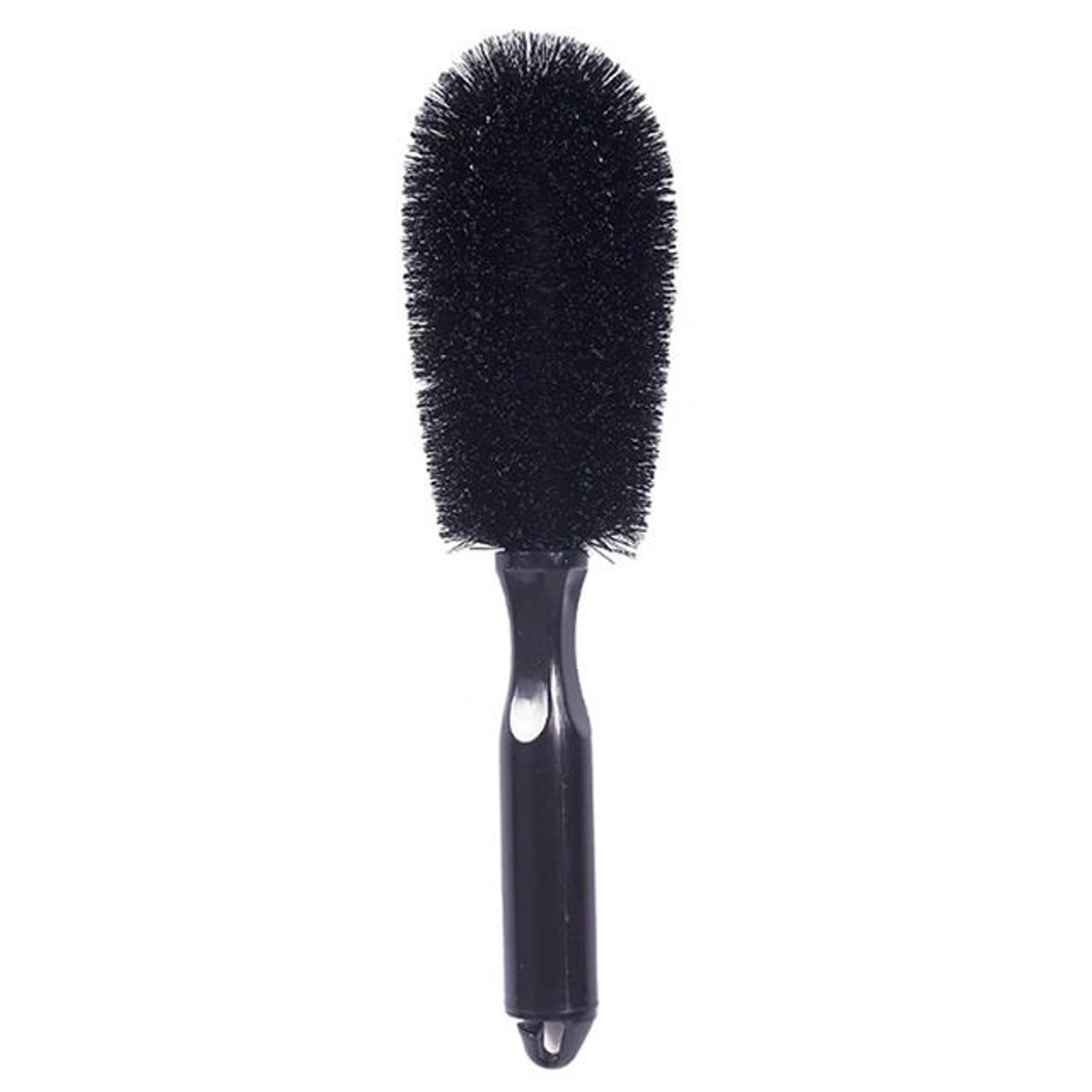 car wheel cleaning brush for tires & rims soft bristle car detailing brush with ergonomic handle