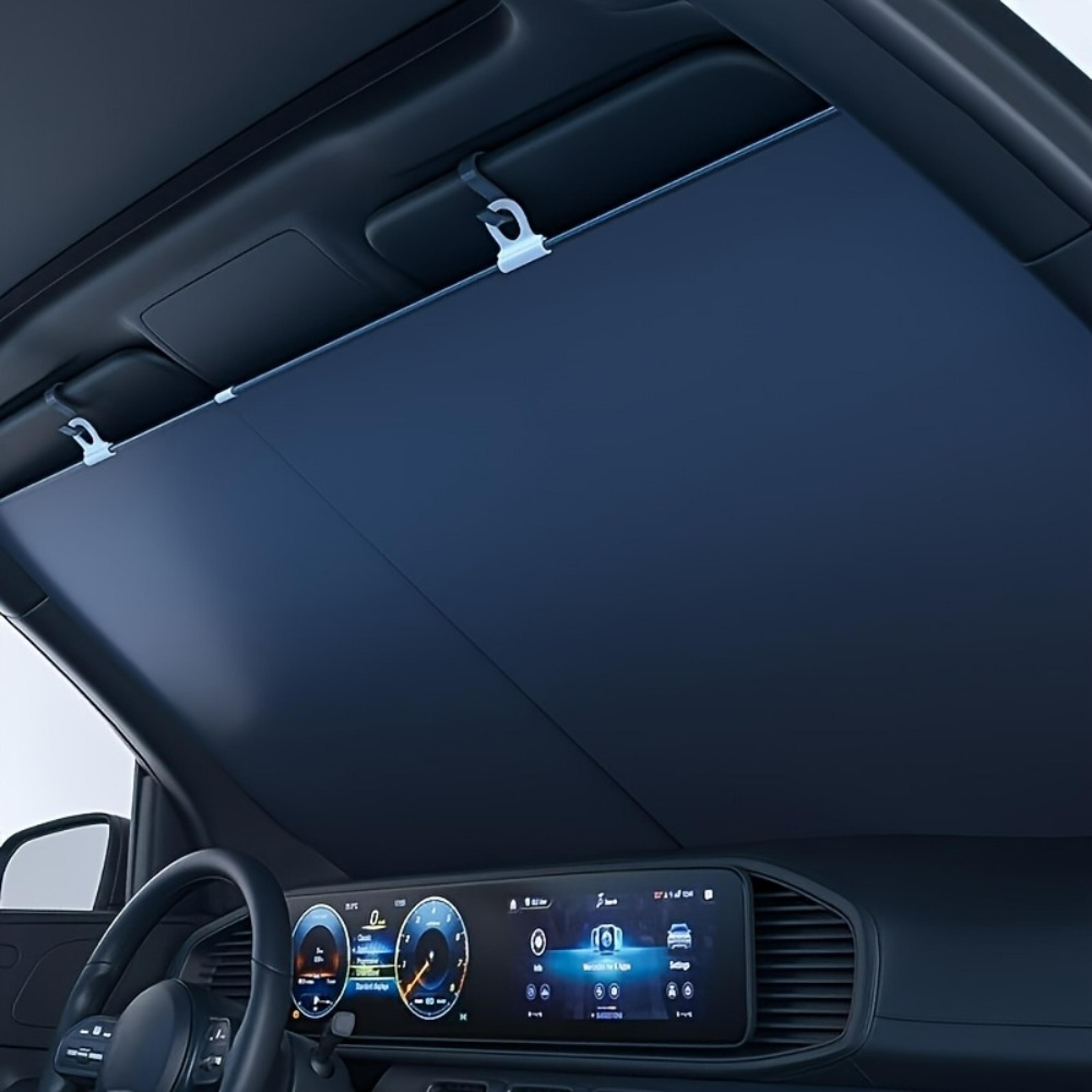 retractable car windshield sunshade heat resistant uv protector for front windshield