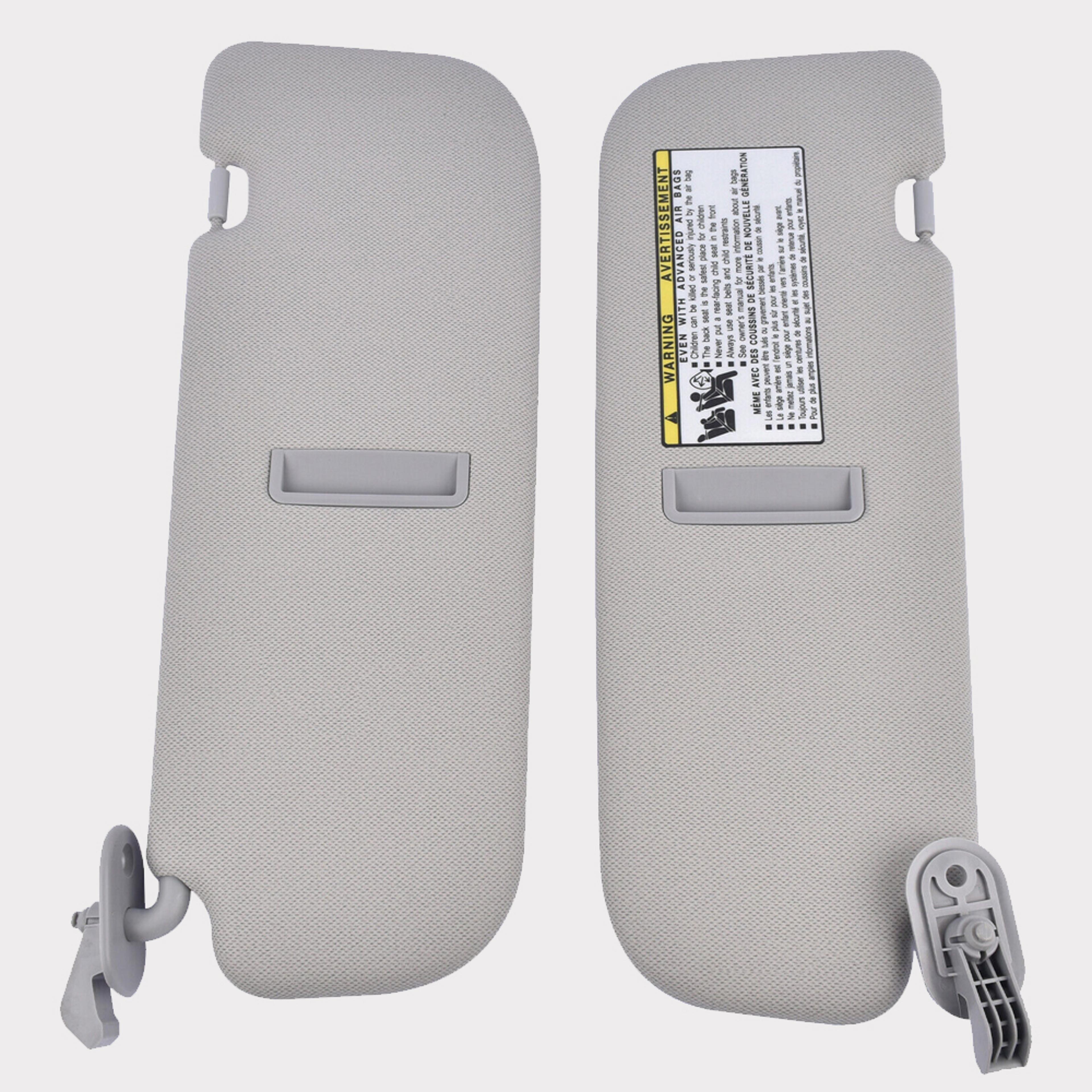 hyundai elantra sun visor replacement gray left & right set without light