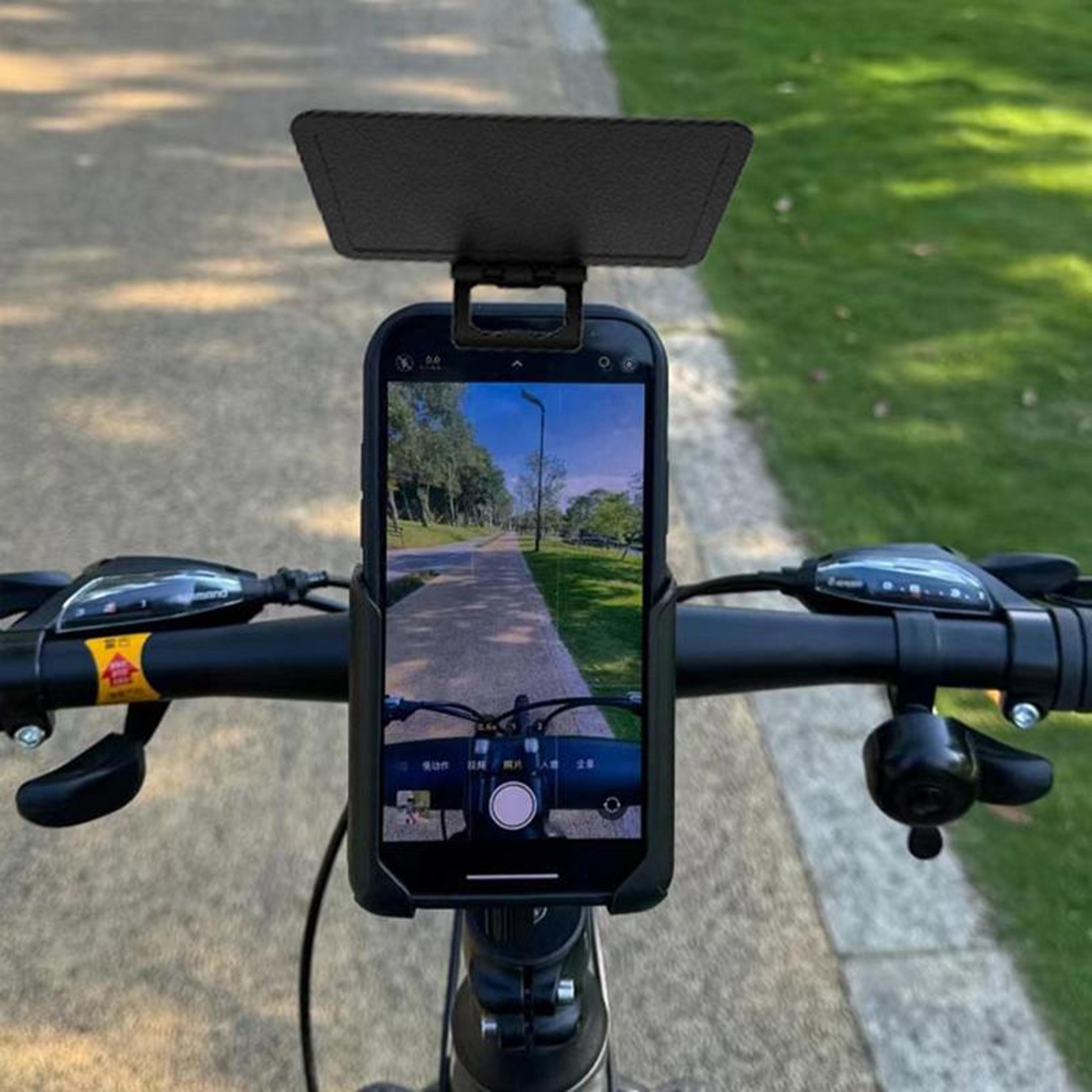 foldable phone sunshade anti glare uv shield for car bike smartphone mounts