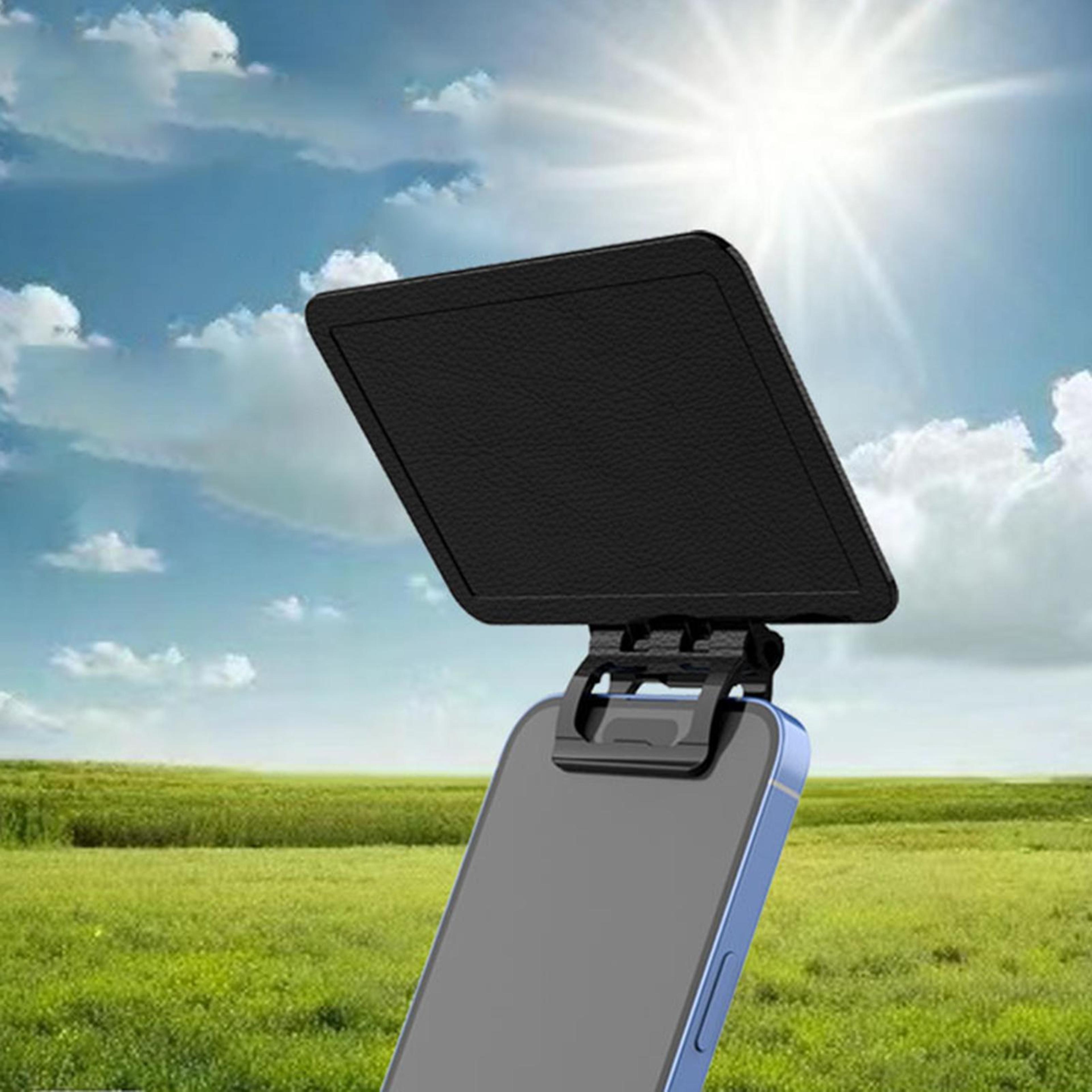 mobile phone sunshade foldable anti glare phone shade for car dashboard and windshield