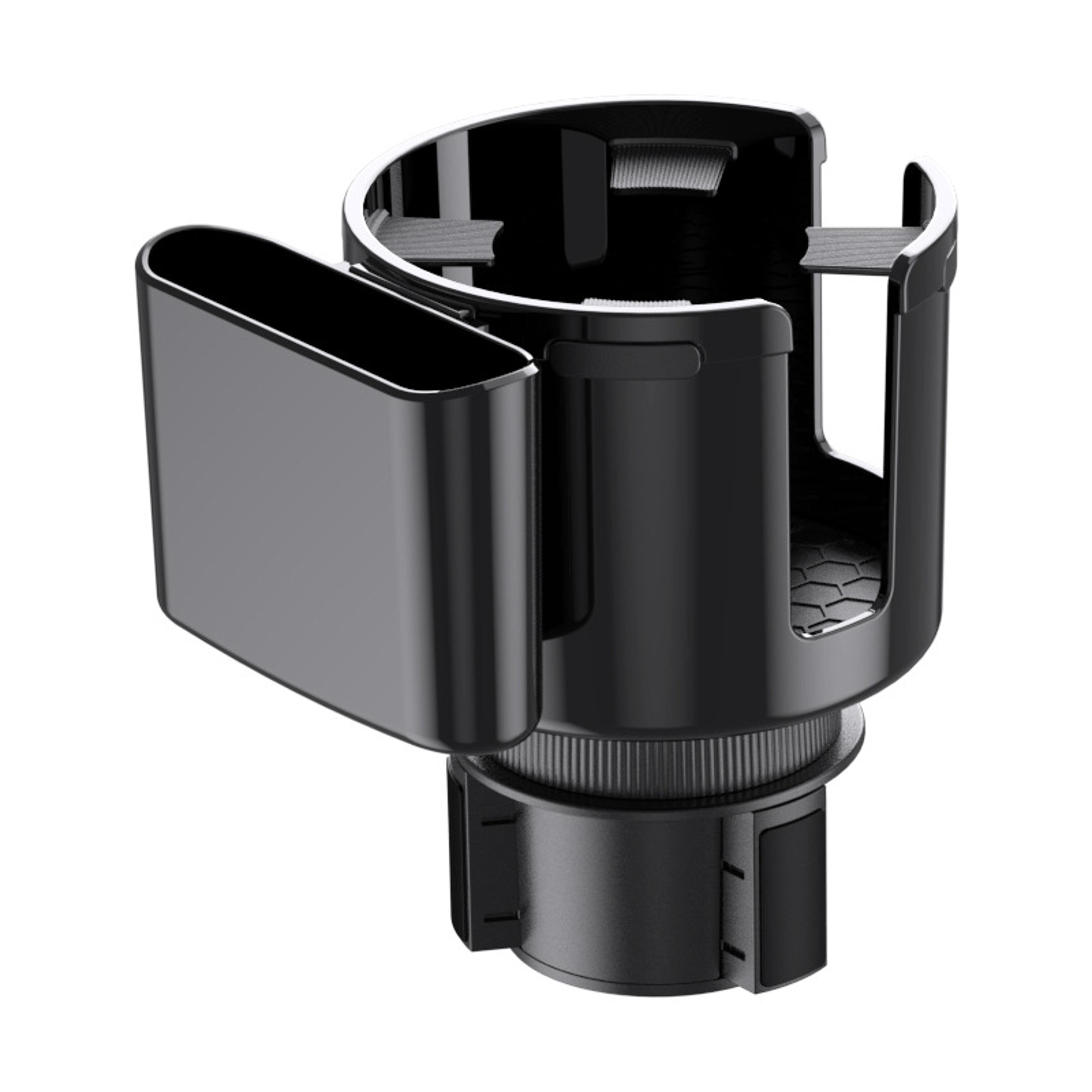 premium car cup holder expander with phone holder adjustable cupholder adapter organizer