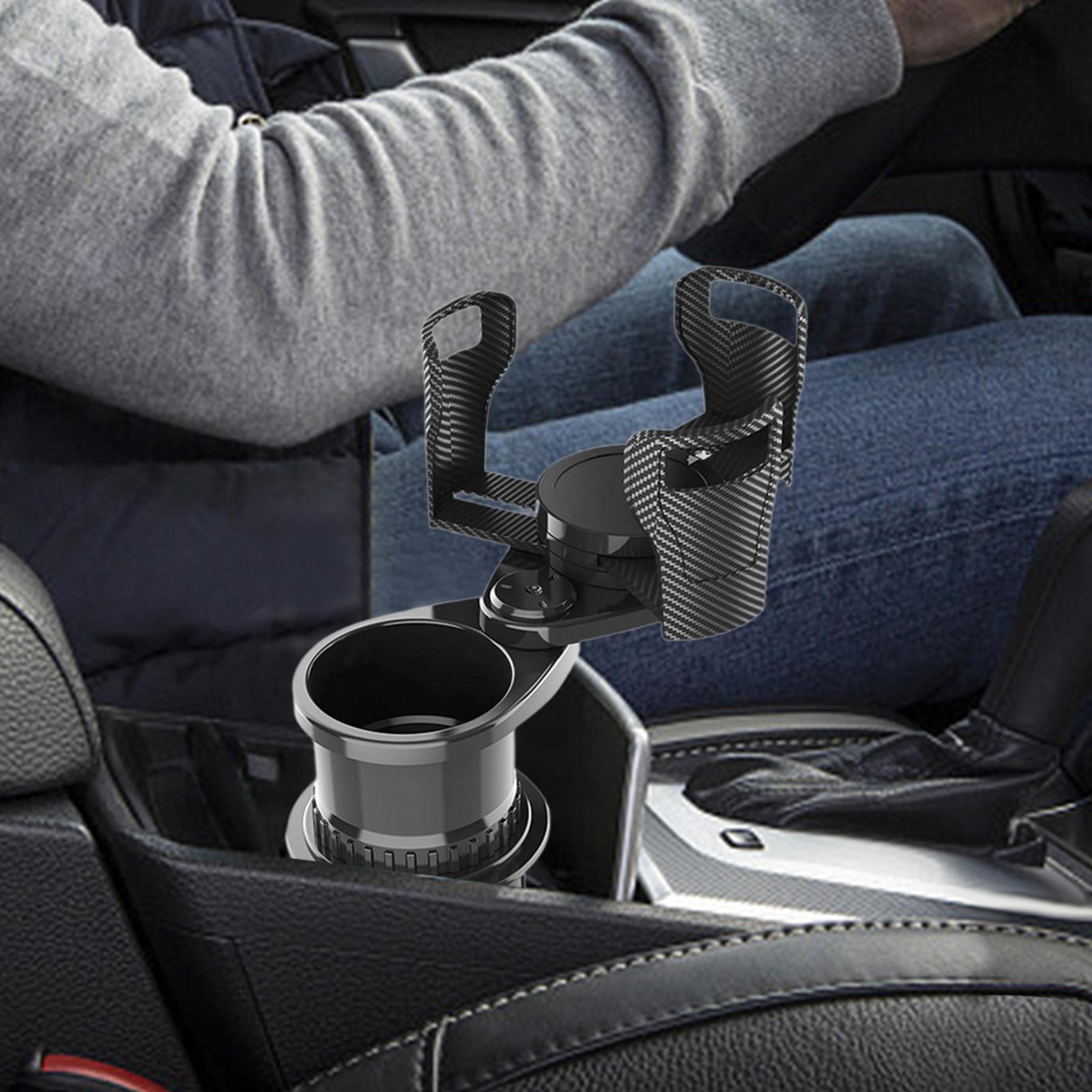 car cup holder expander with phone slot for suvs trucks & cars