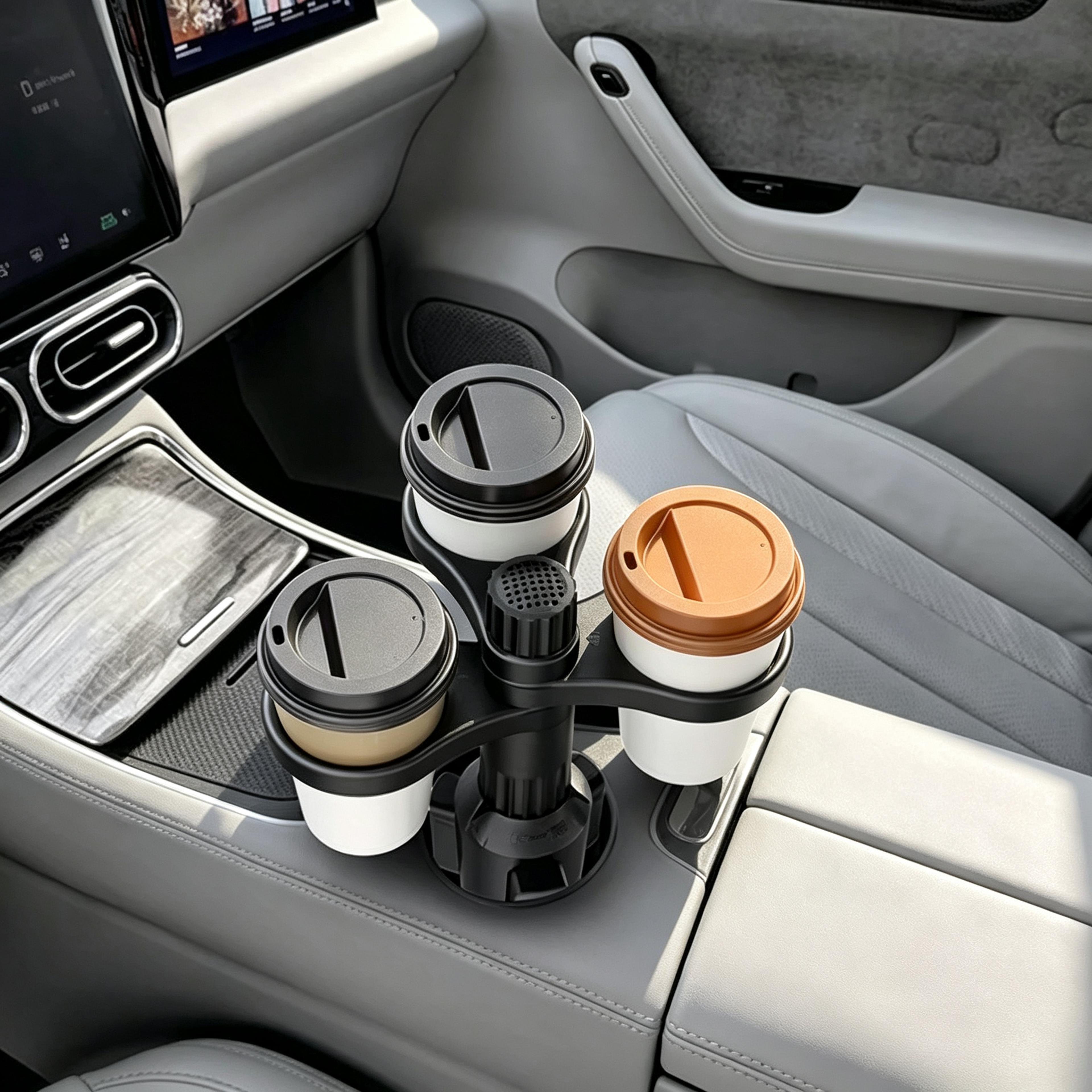 rotating car cup holder expander adjustable cup holder adapter for bottles & drinks