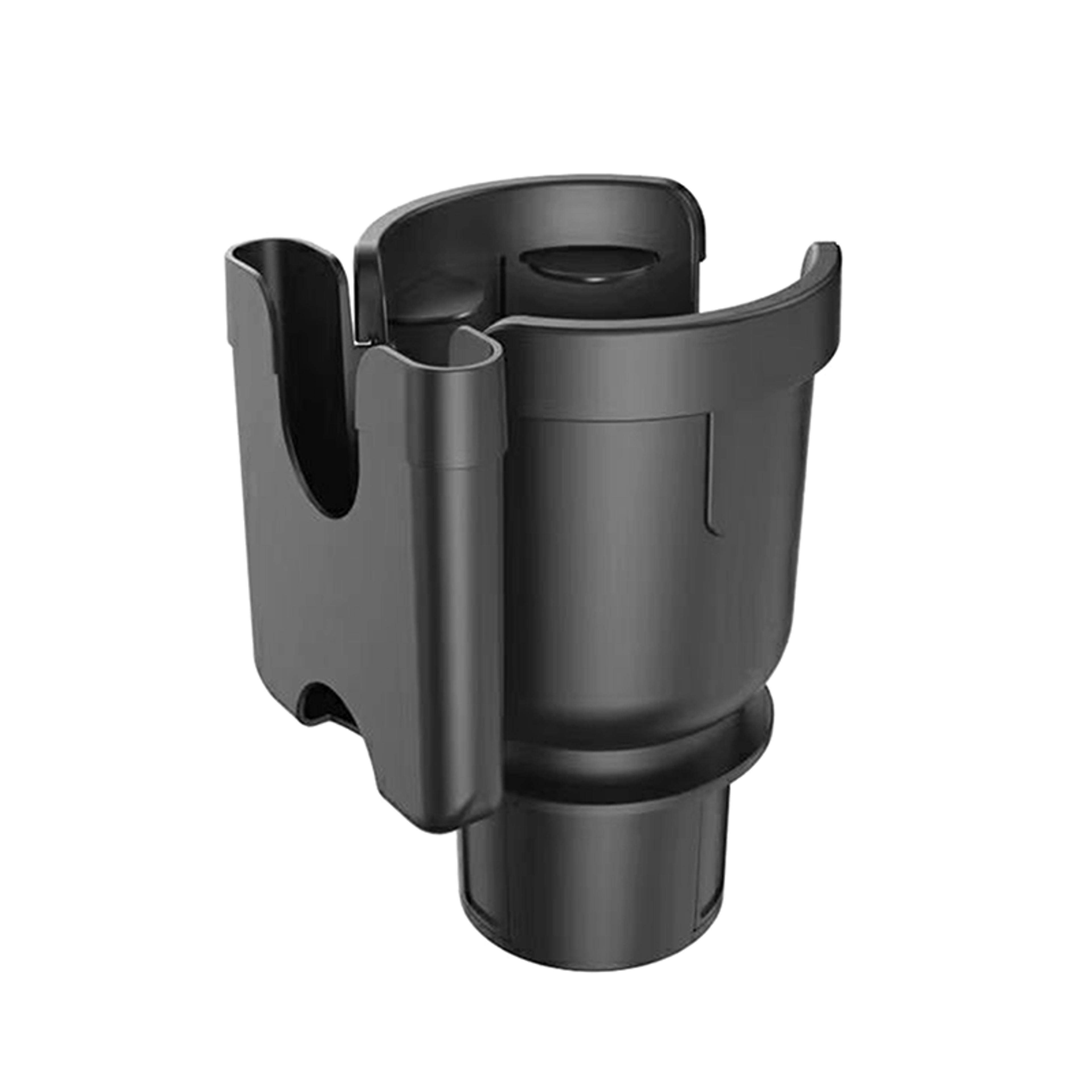 car cup holder expander with phone holder for bottles cups & smart storage