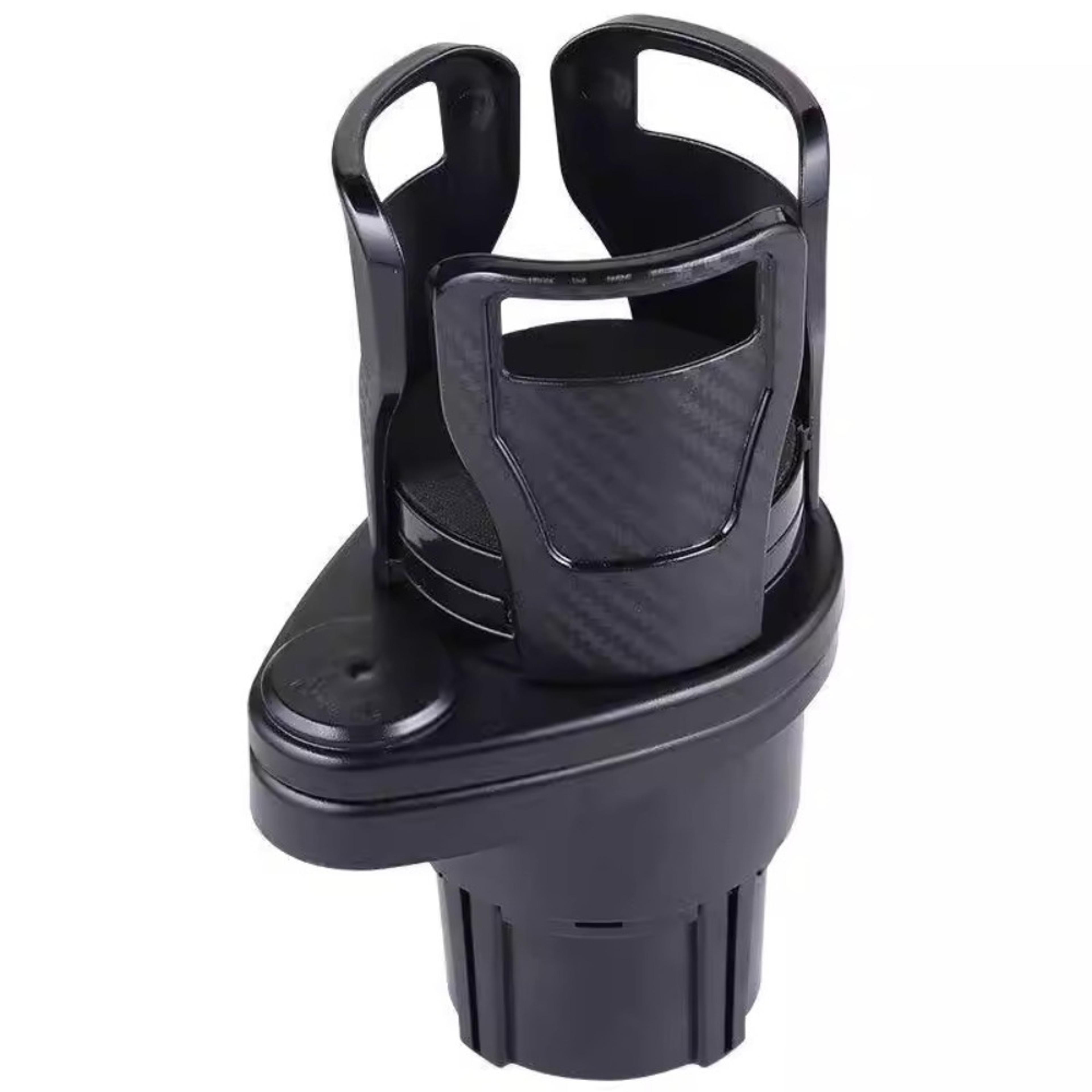 rotating car cup holder expander with phone slot & aromatherapy organizer