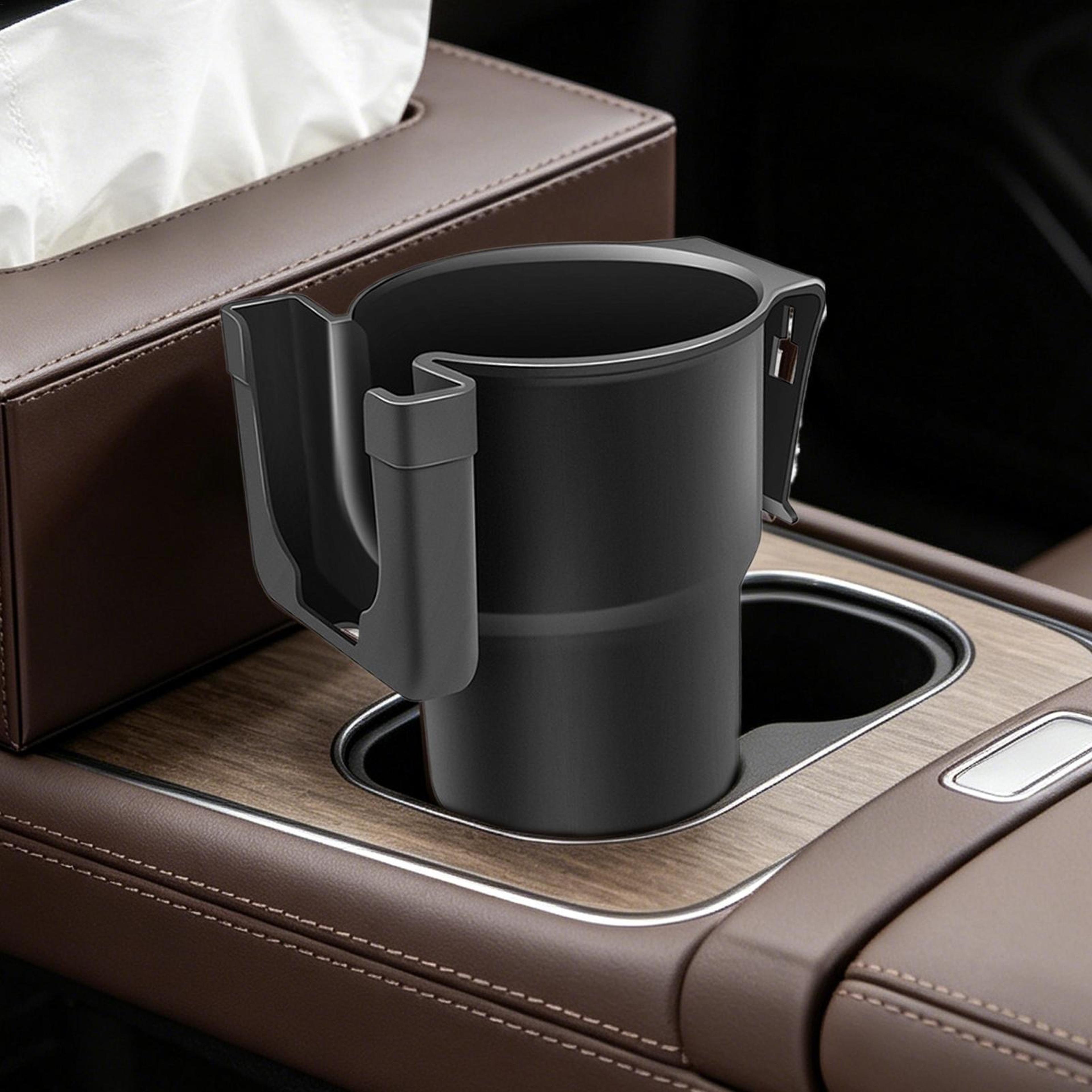 universal car cup holder & car storage organizer with phone slot for air vent armrest door & seat