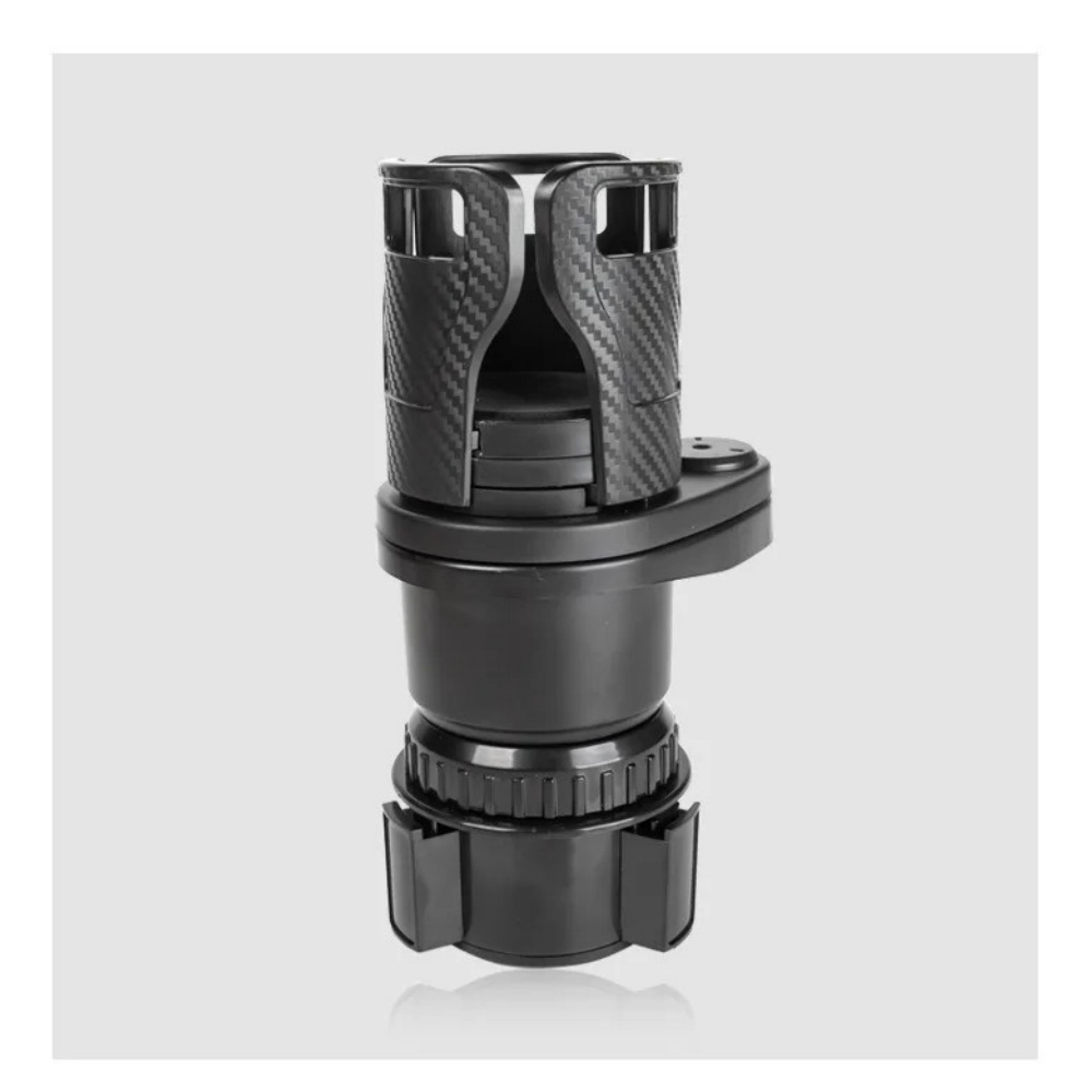 adjustable car cup holder expander with rotating dual drink holder for cars suvs & trucks