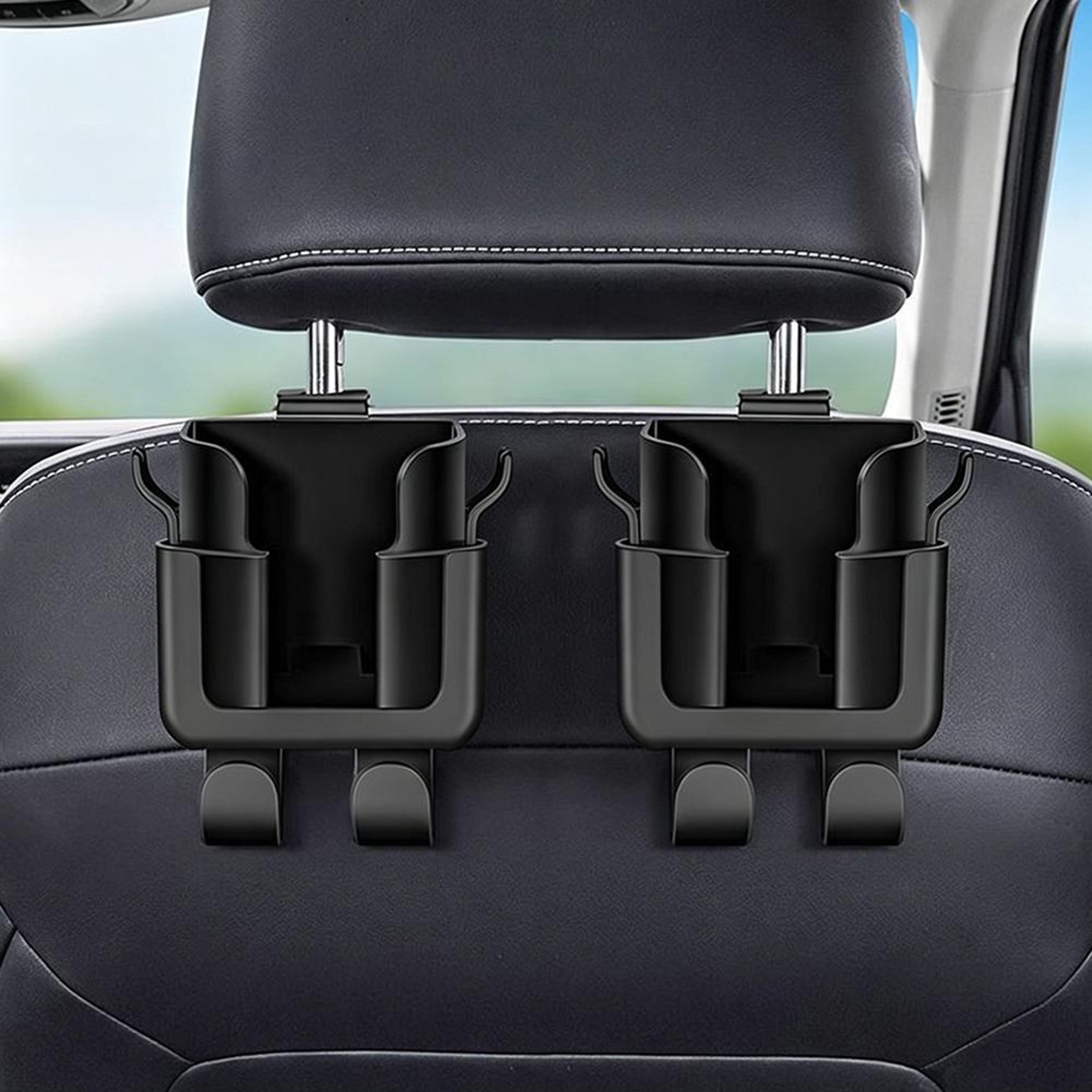 car seat back organizer with cup holder phone mount space saving storage