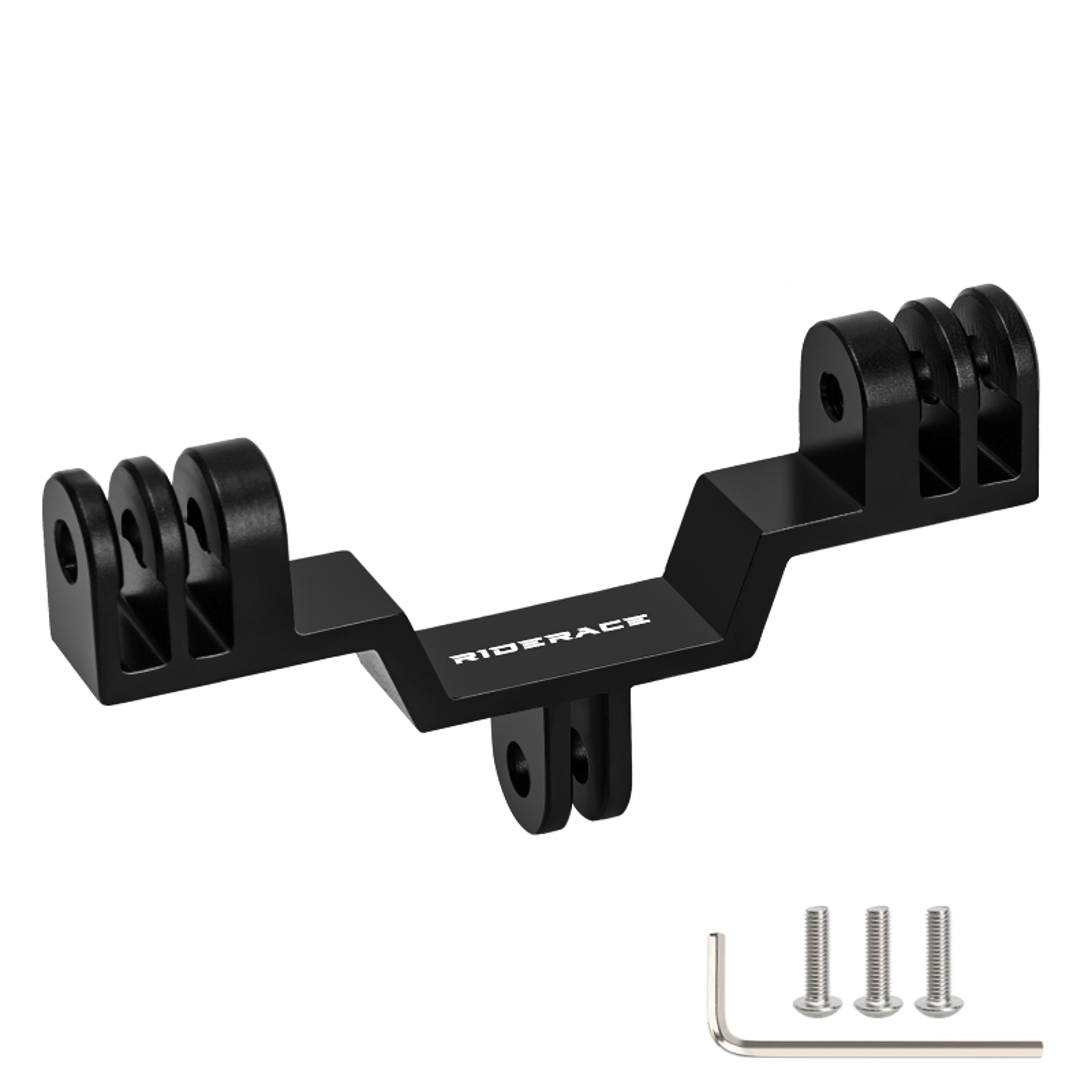 aluminum dual twin mount adapter for gopro hero bike camera holder