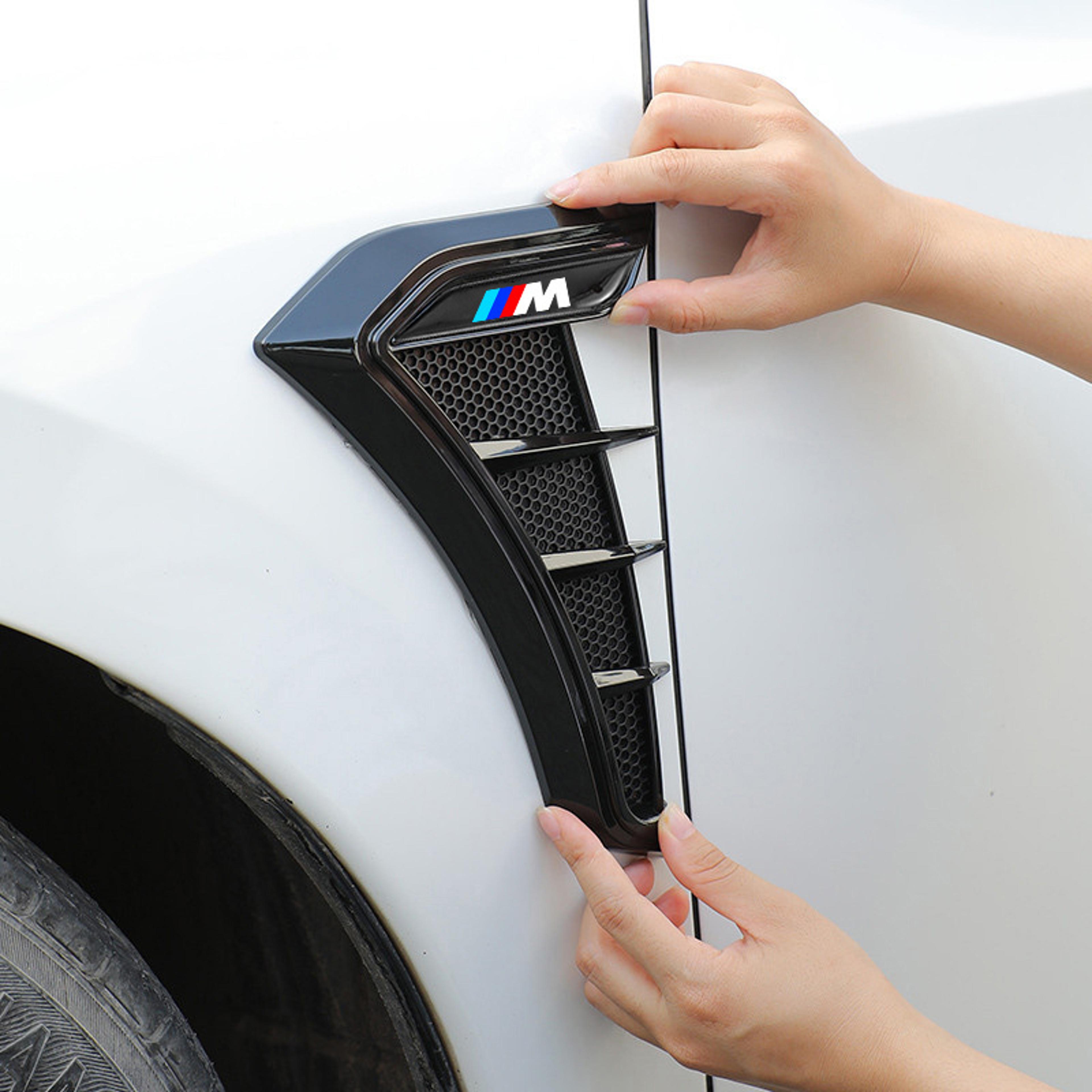 carbon fiber bmw side fender stickers sport side leafboard trim decals for bmw models