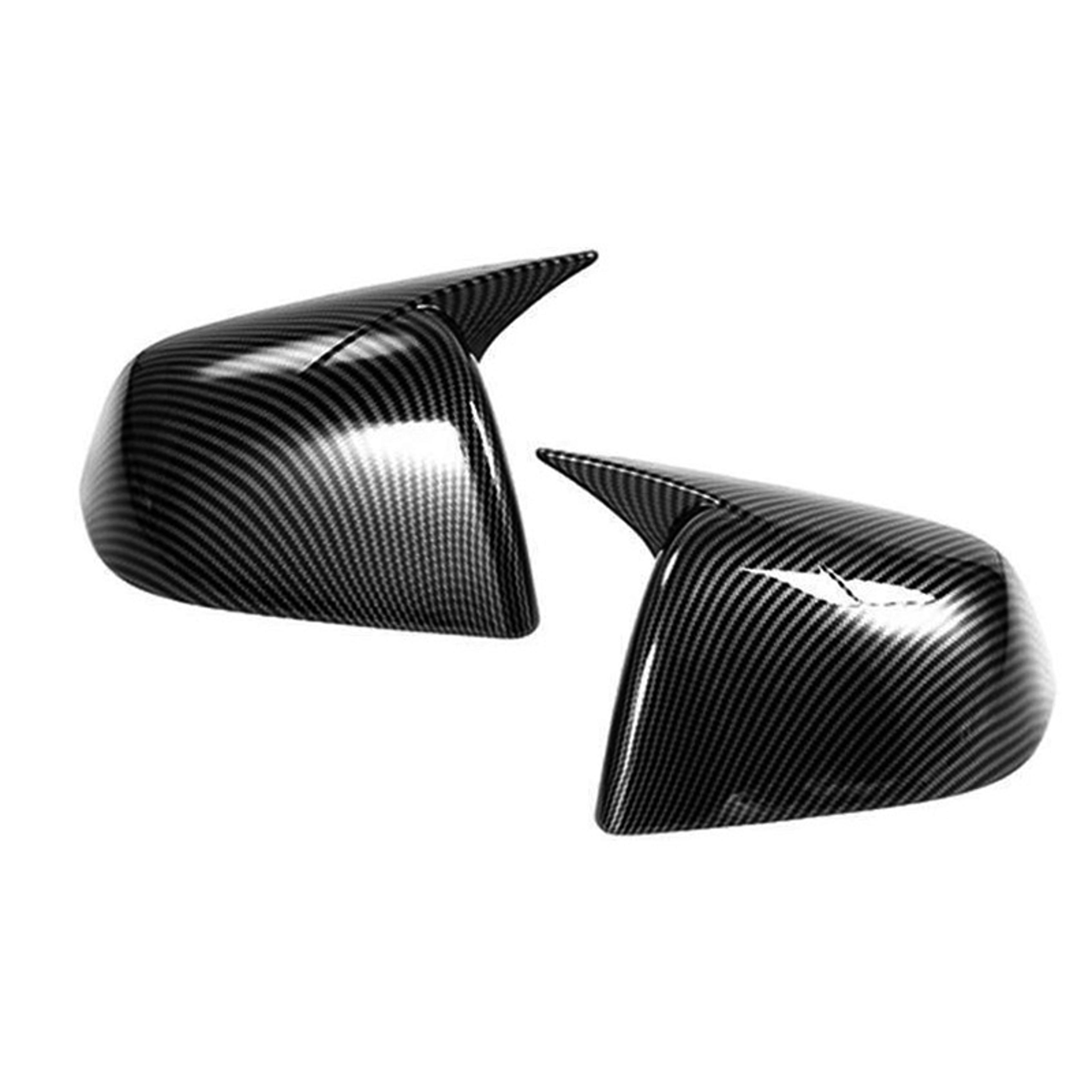 tesla model y mirror cover caps carbon fiber look side mirror covers exterior trims