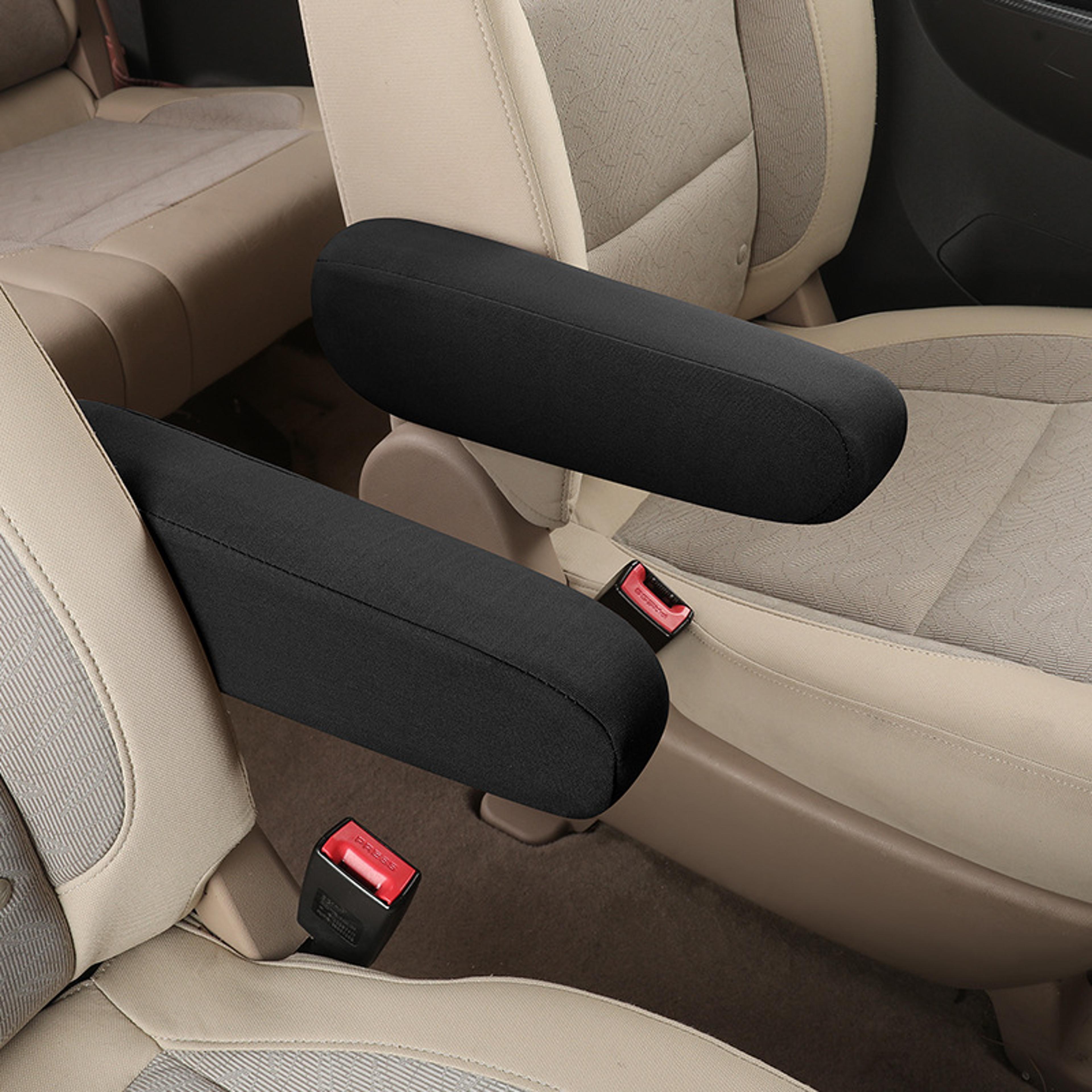 universal car armrest cover washable center console protector with elastic fit