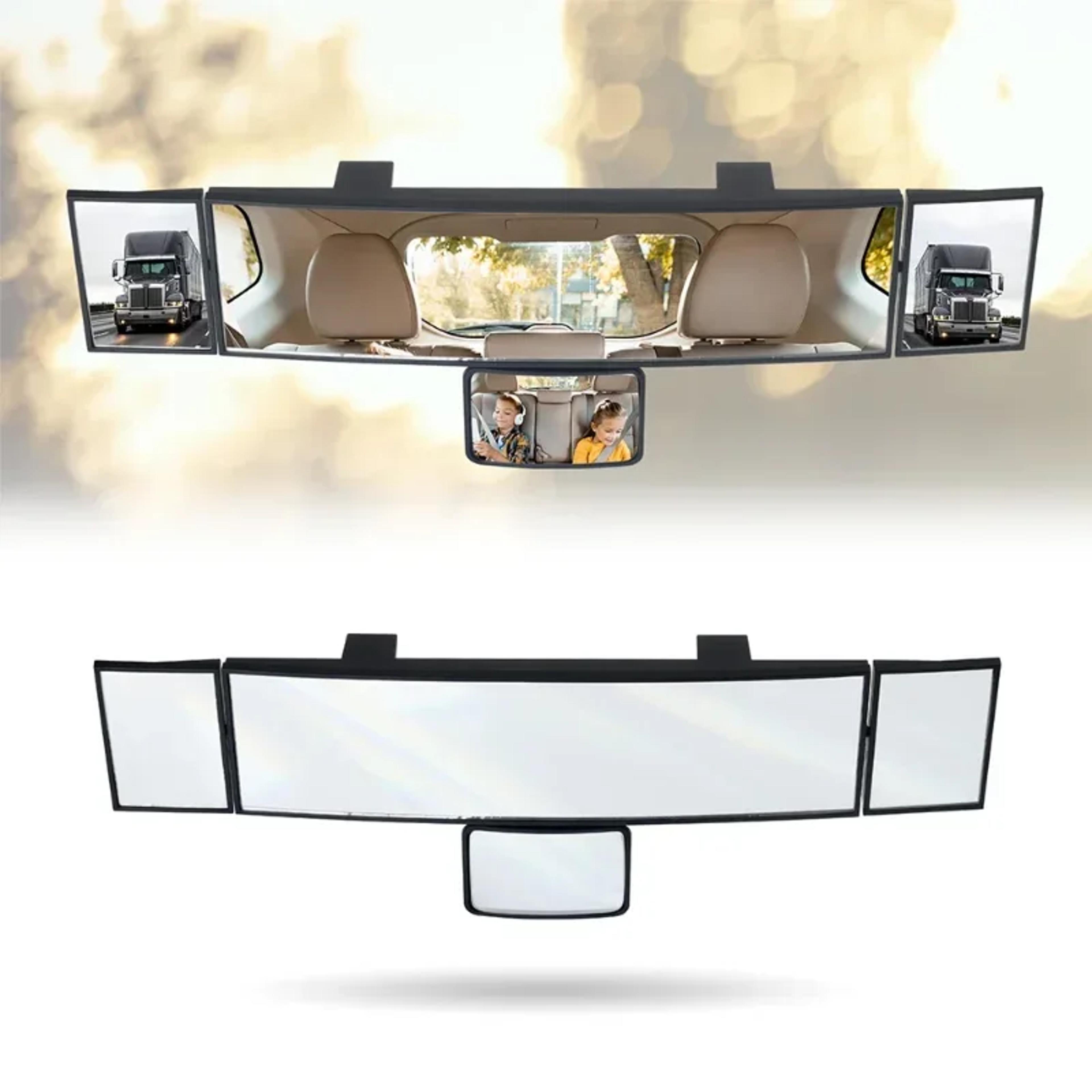 wide angle rearview mirror clip on panoramic convex car mirror for blind spot visibility