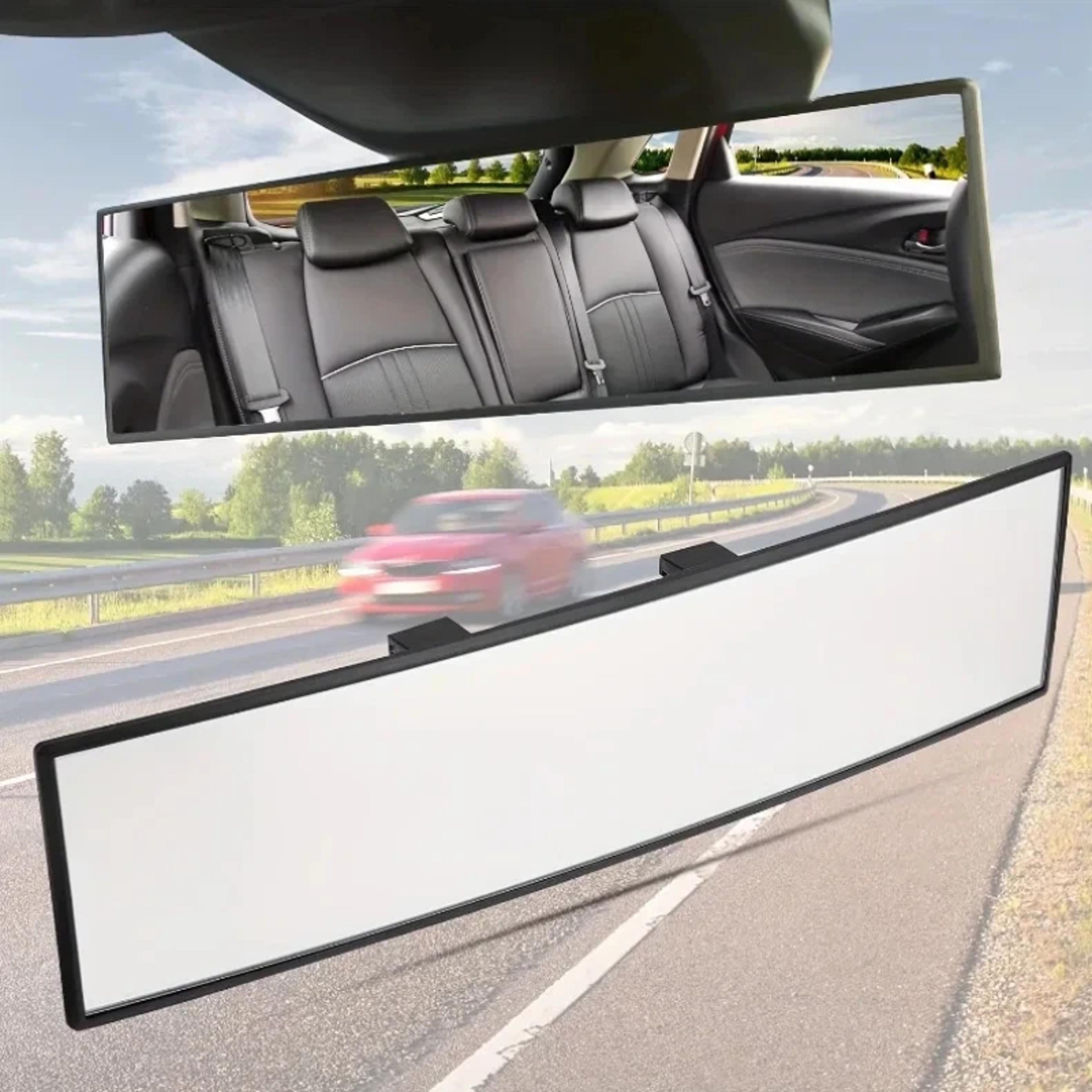 universal wide angle car rearview mirror anti glare blue mirror for safer driving