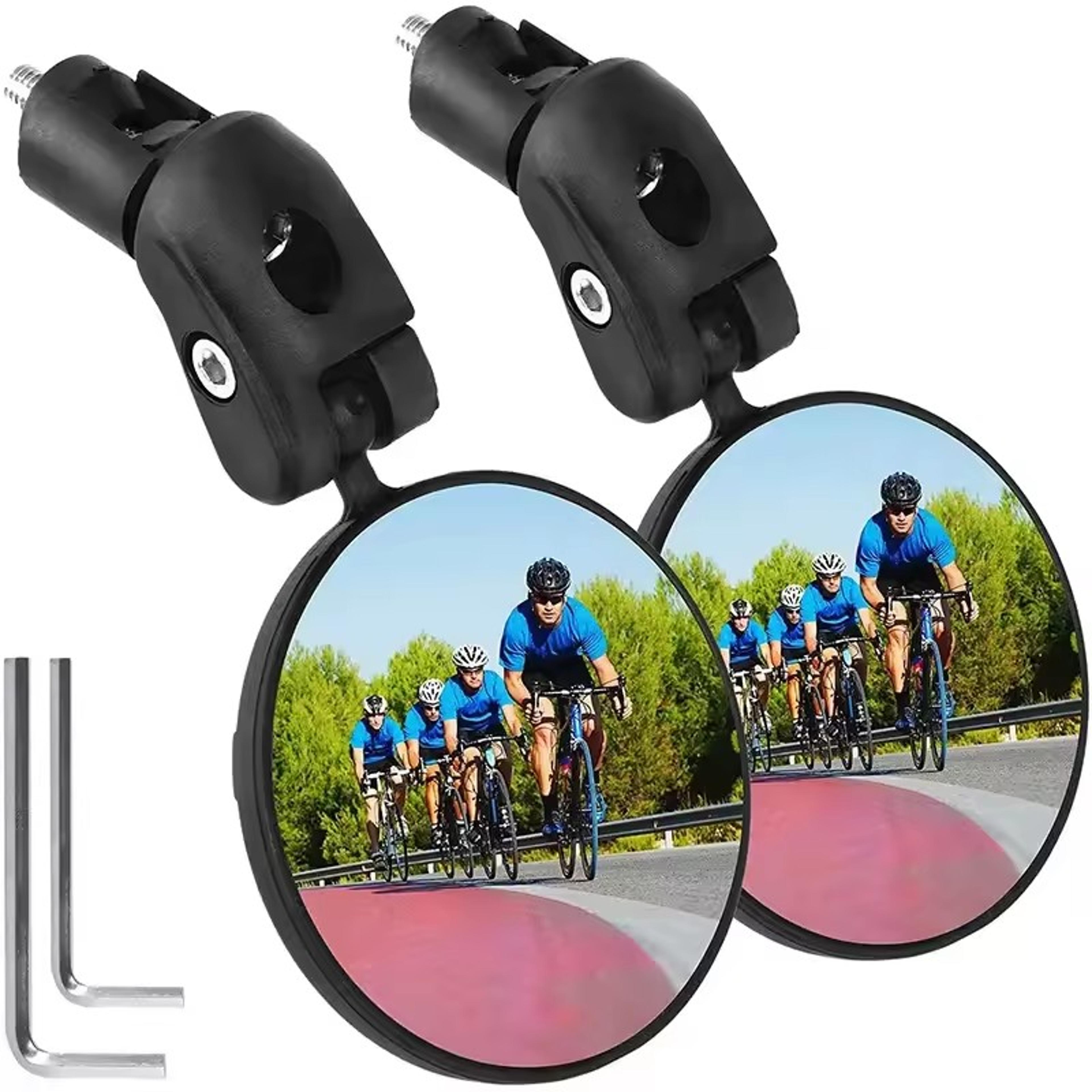 universal wide angle bike rearview mirror adjustable handlebar mirror for mtb road & city bikes