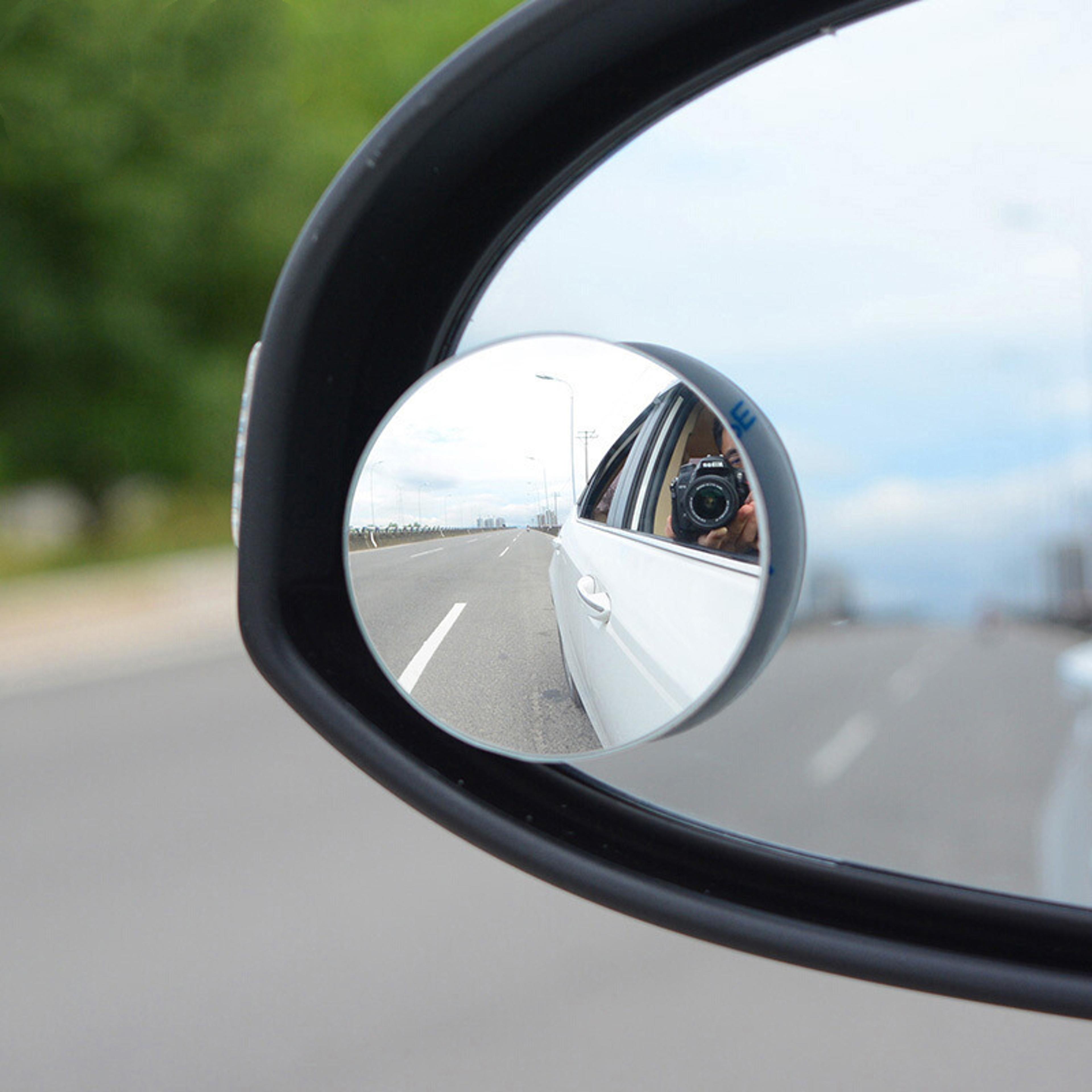 wide angle adjustable blind spot mirror for car rear view mirror rimless convex safety mirror
