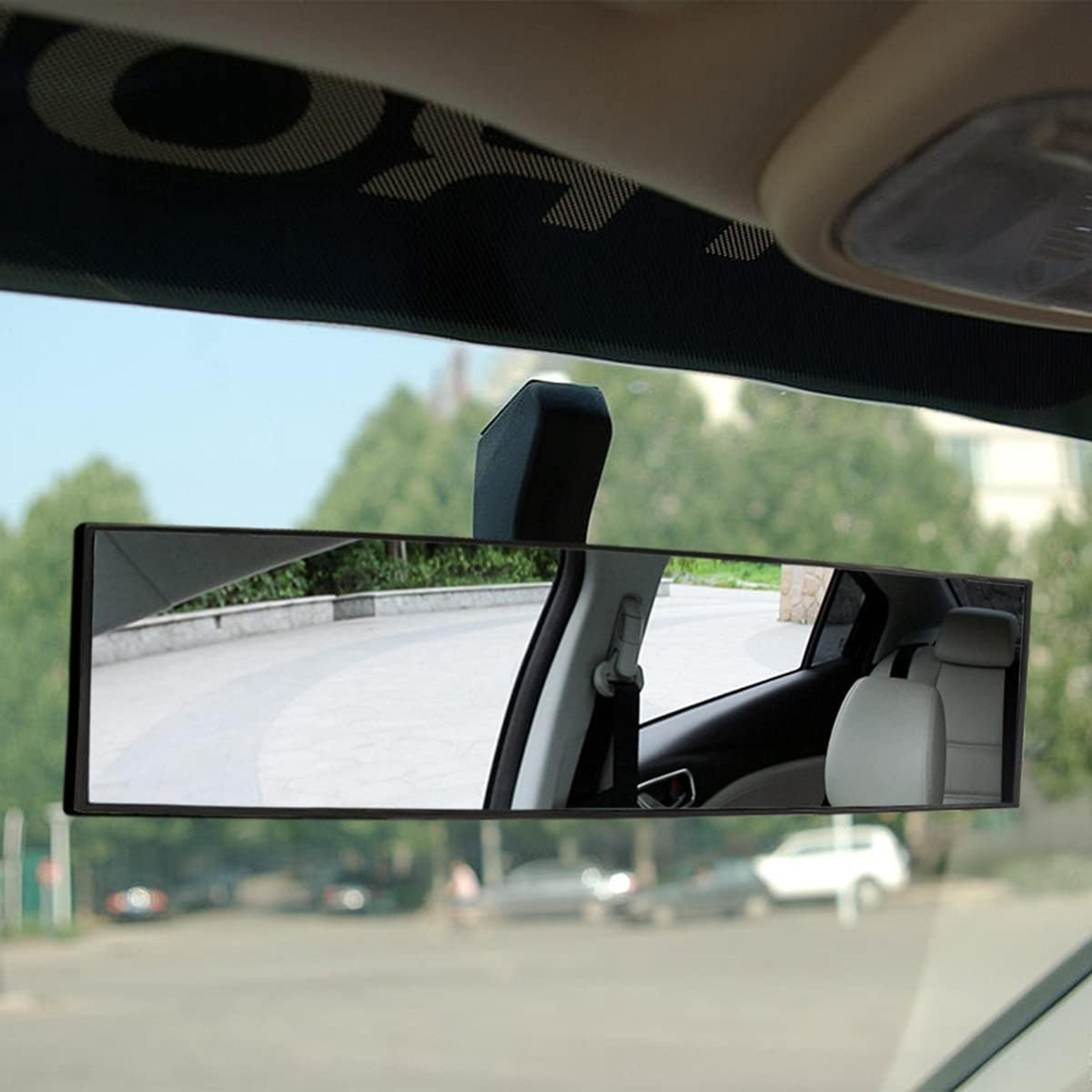 clip on panoramic rearview mirror hd wide angle anti glare mirror for cars suvs & trucks