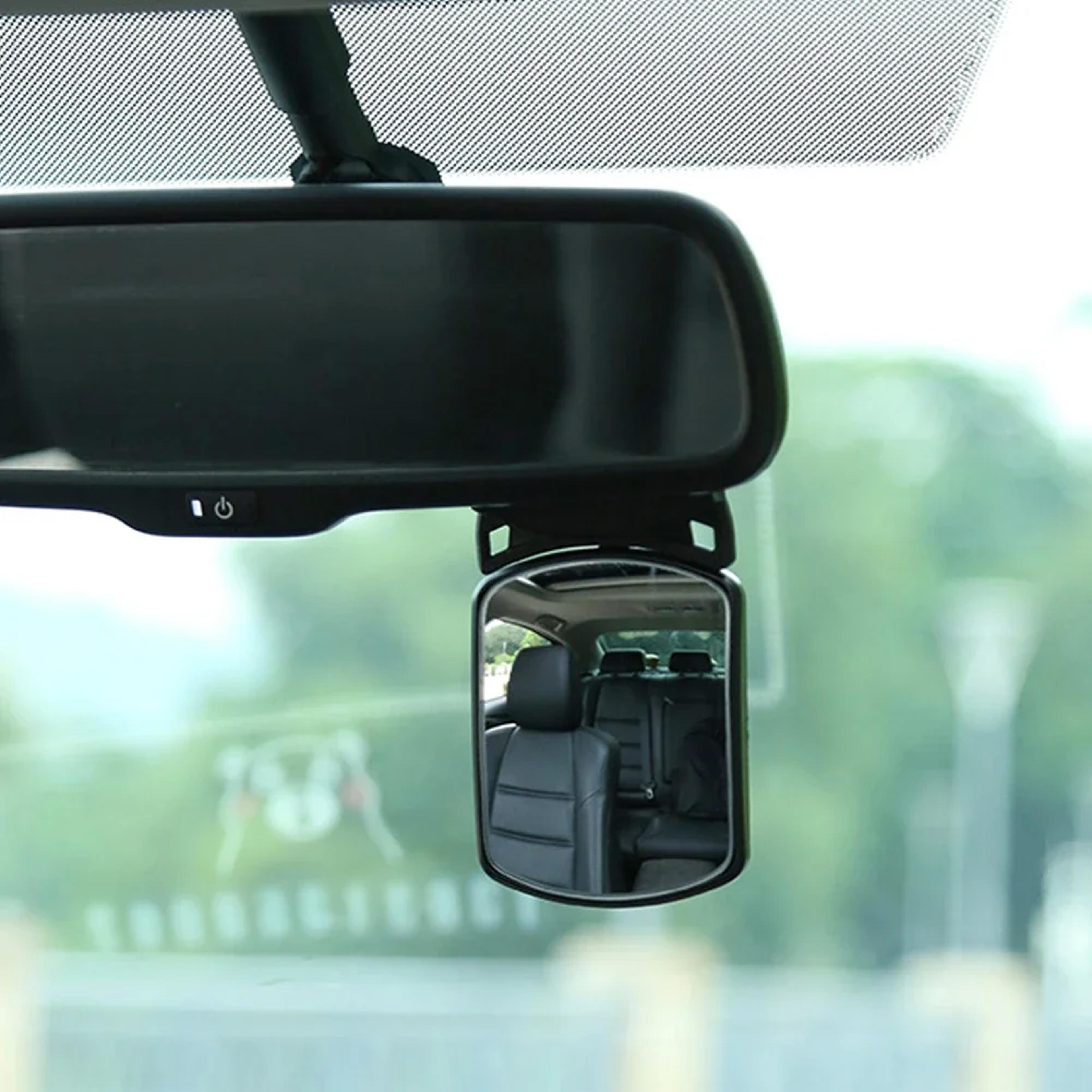 rotating baby car rearview mirror for safe back seat monitoring
