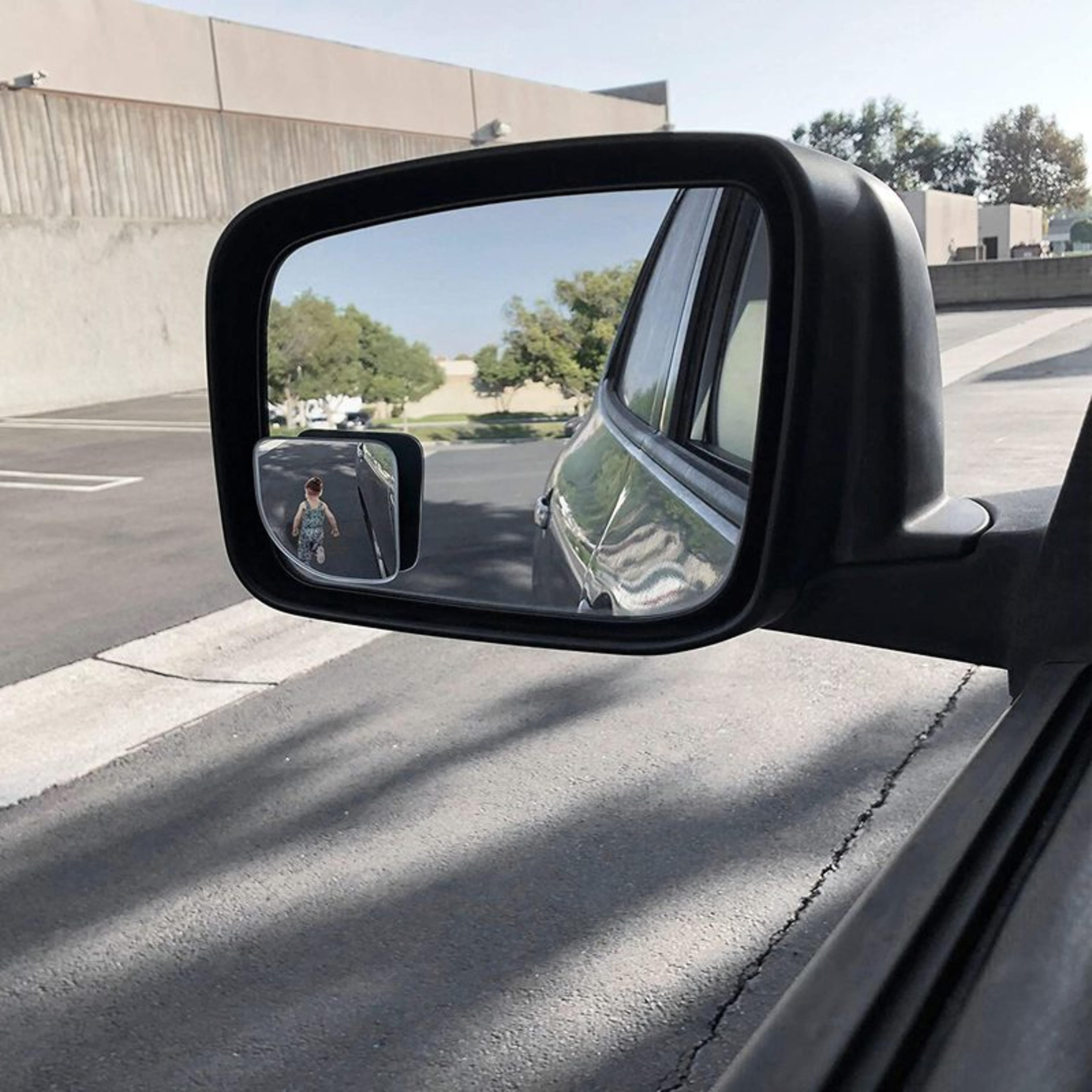 blind spot mirror frameless wide angle auxiliary safety mirror
