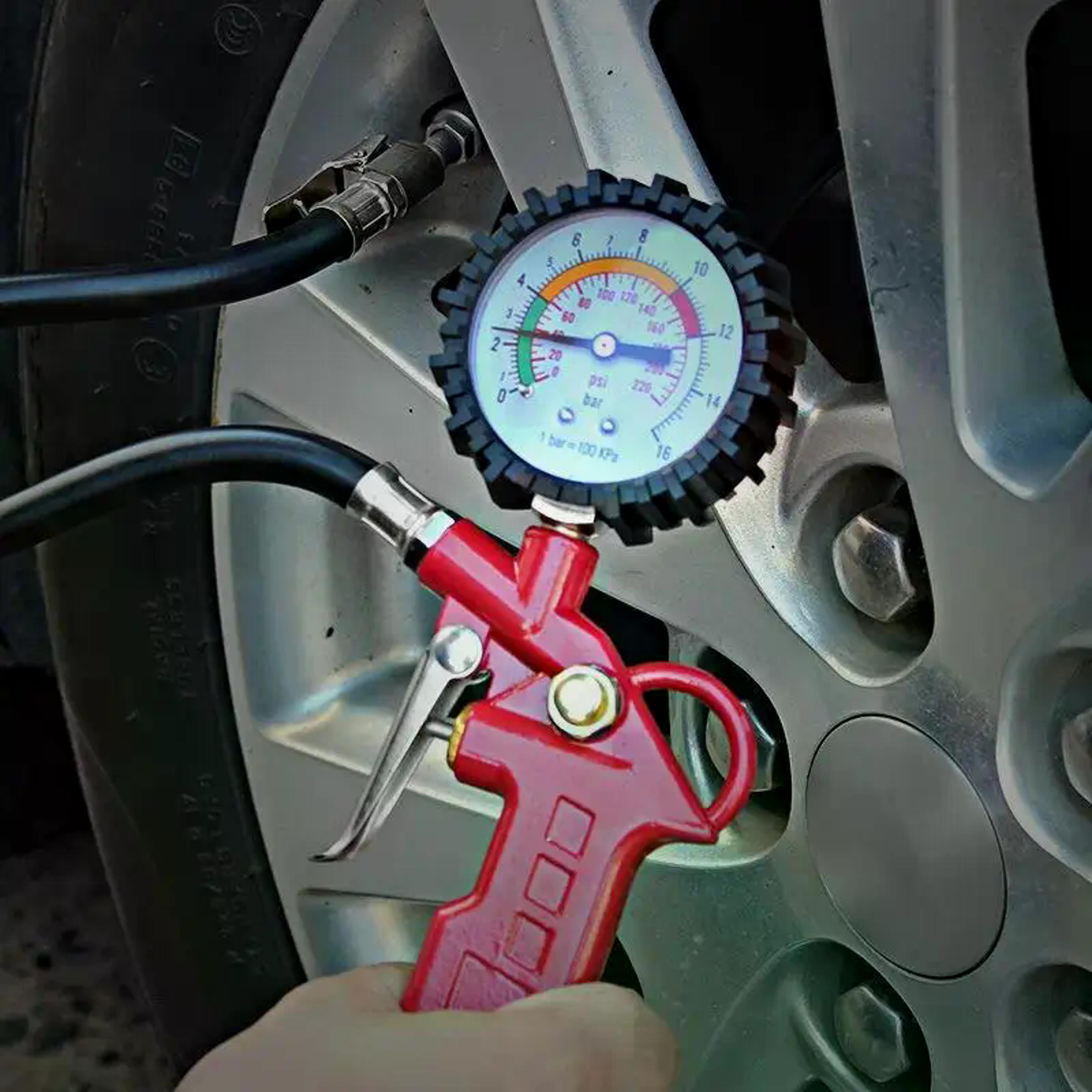 digital tire pressure gauge for car motorcycle suv air compressor inflator tool