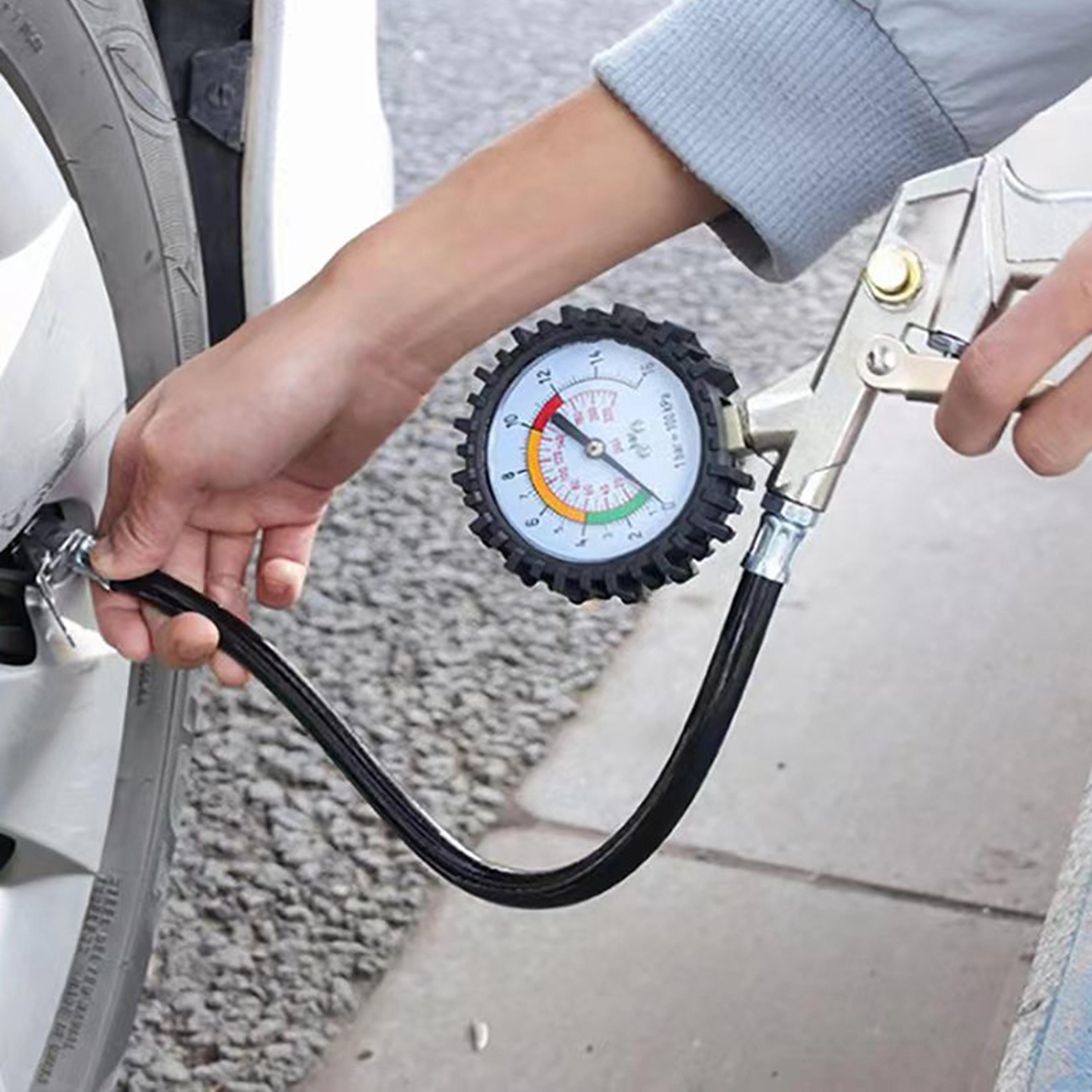 multifunctional tire pressure gauge tester with air compressor meter for car and motorcycle