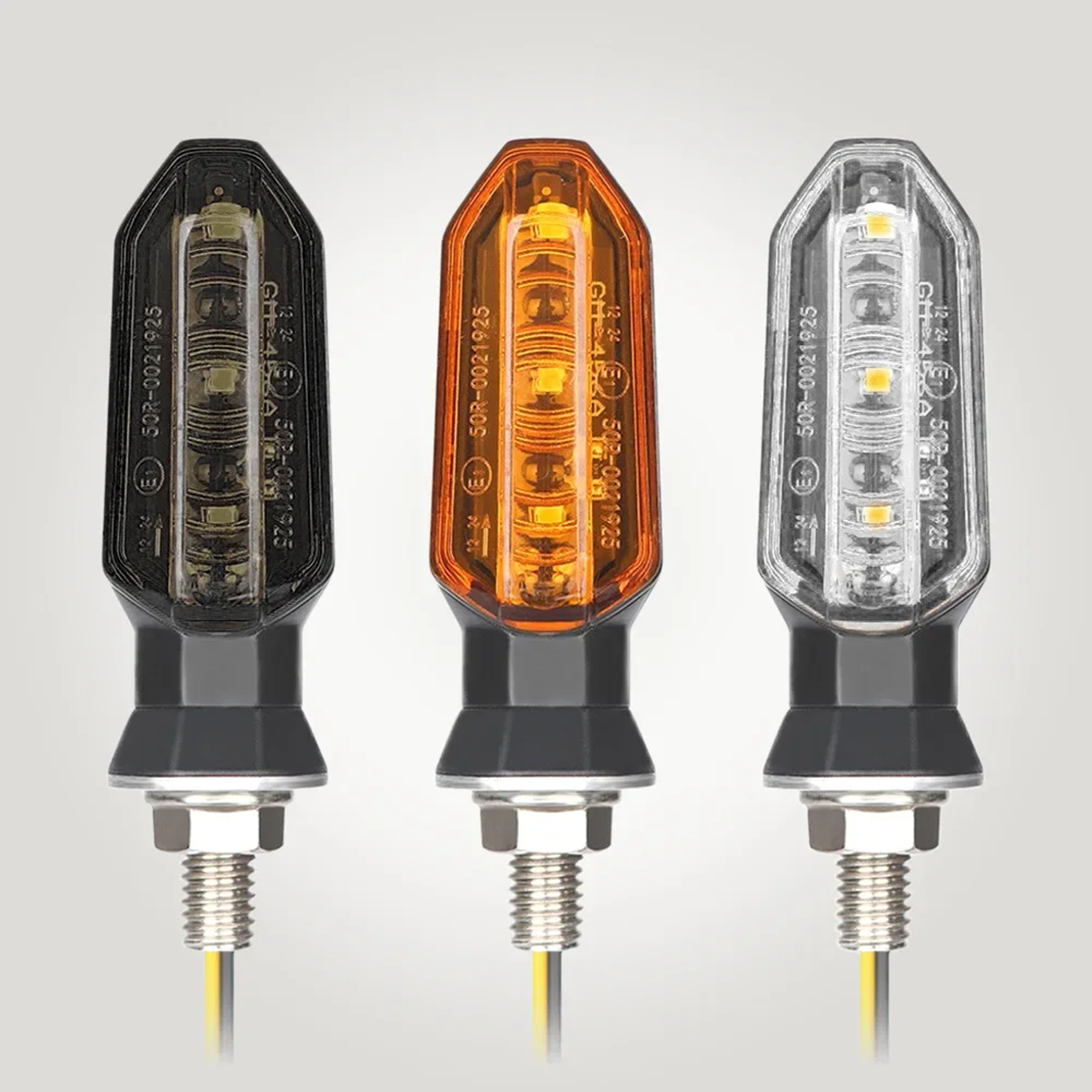mini motorcycle led turn signal lights amber indicator lamps