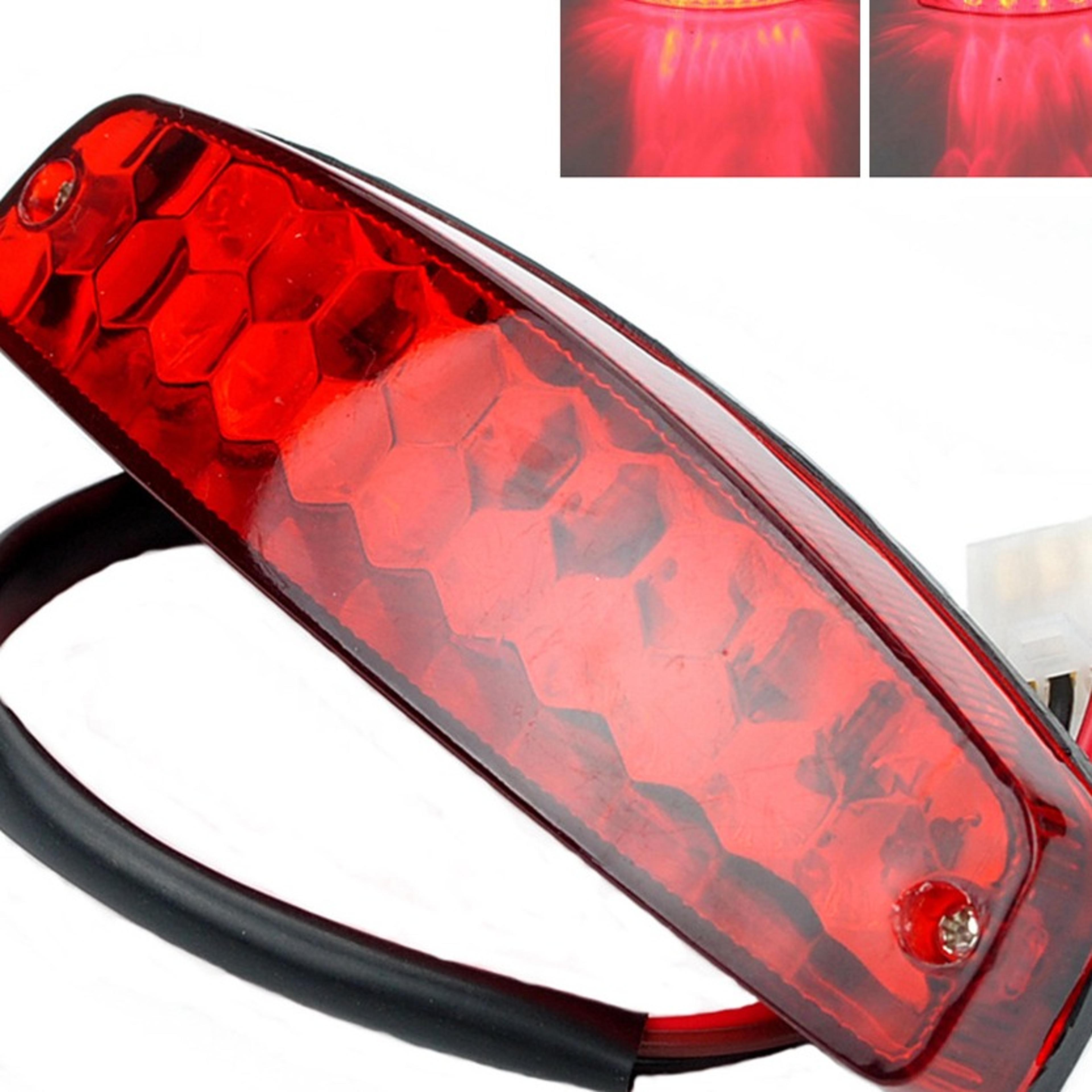 led rear tail brake light motorcycle indicator lamp for quad scooter cafe racer